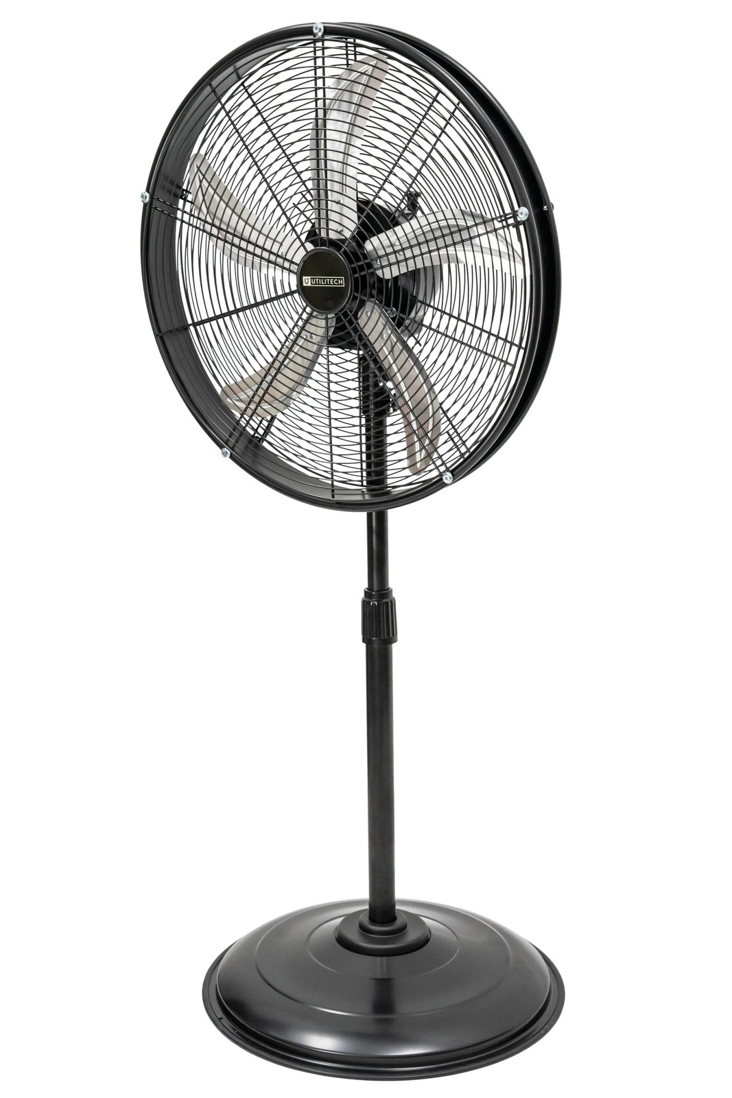 Utilitech 20-in High Velocity Indoor Oscillating Pedestal Fan, in Black|16343