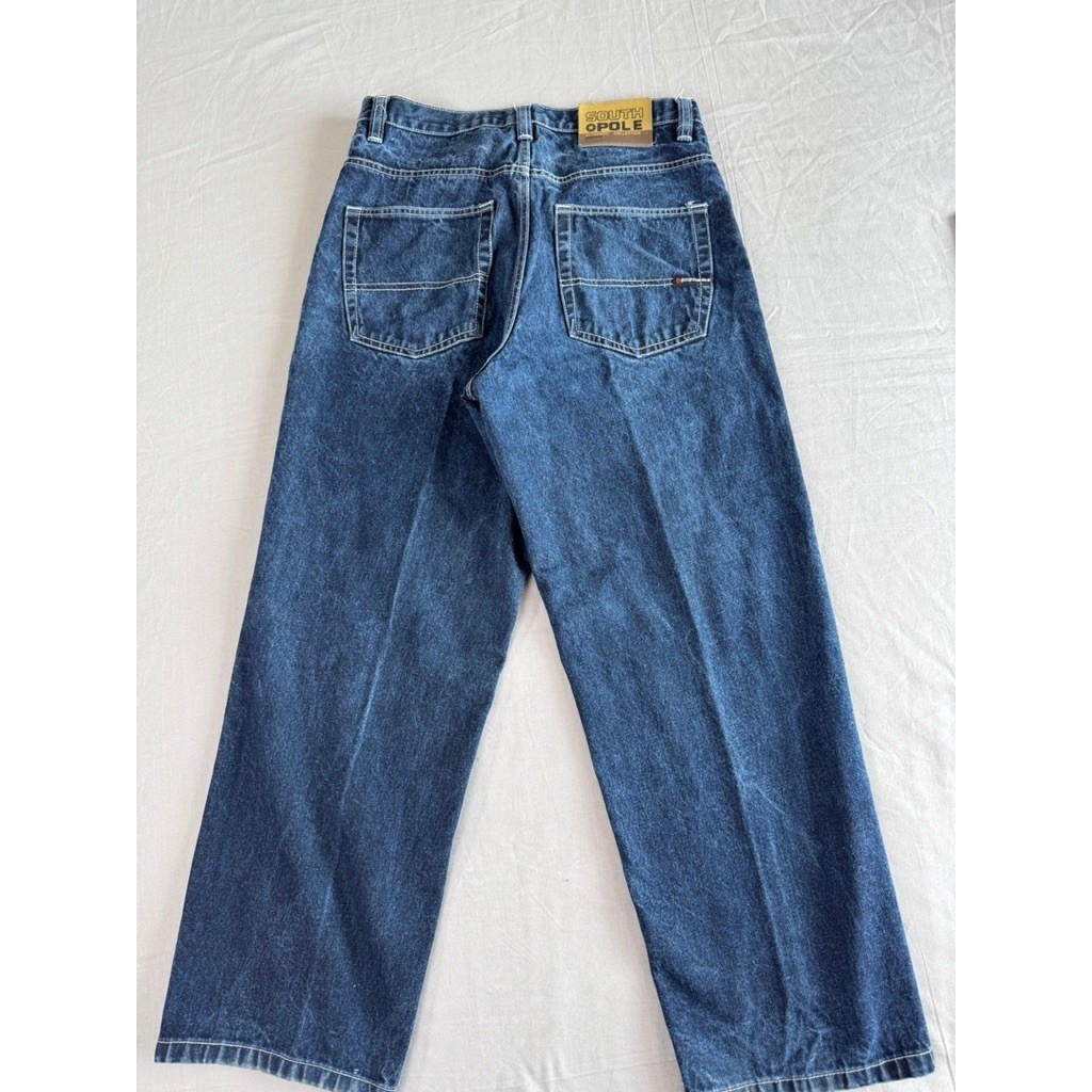 Southpole Y2K Jeans Mens 34 Blue Denim Baggy Fit 90s Hip Hop Skater Grunge