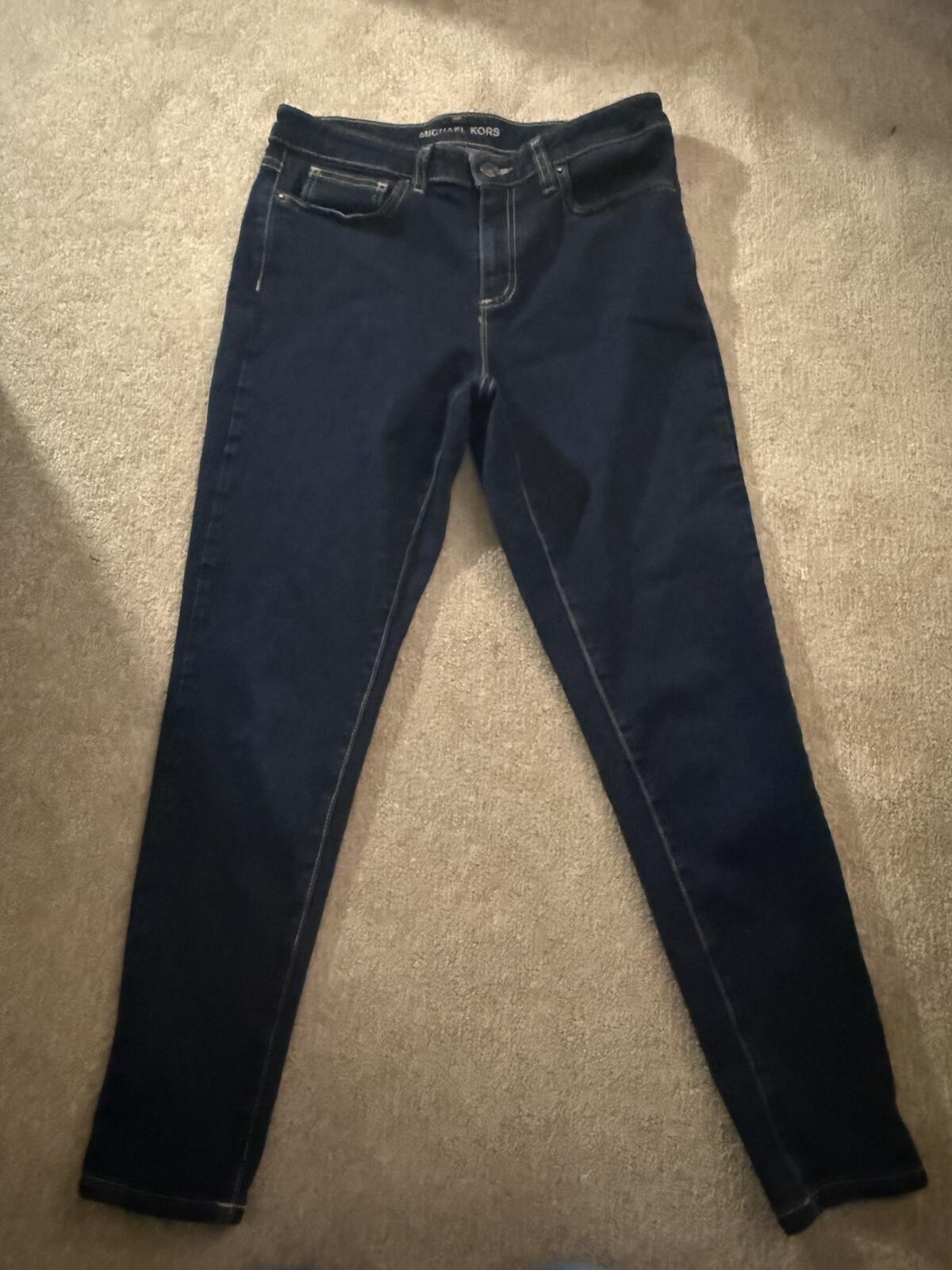 Michael Kors Izzy Skinny Ankle Dark Wash Jeans Size 8