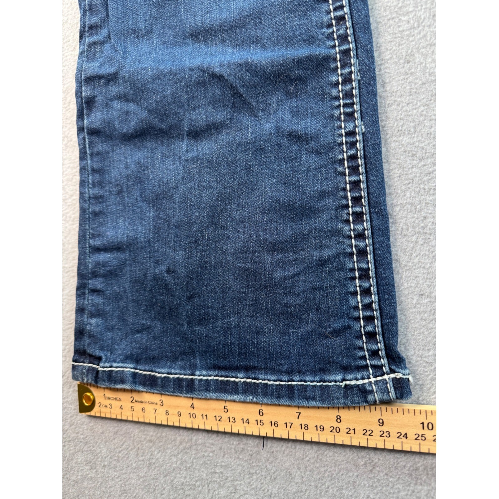 Grace in LA Easy Fit Embroidered Bootcut Jeans Dark Wash Size 34 Womens