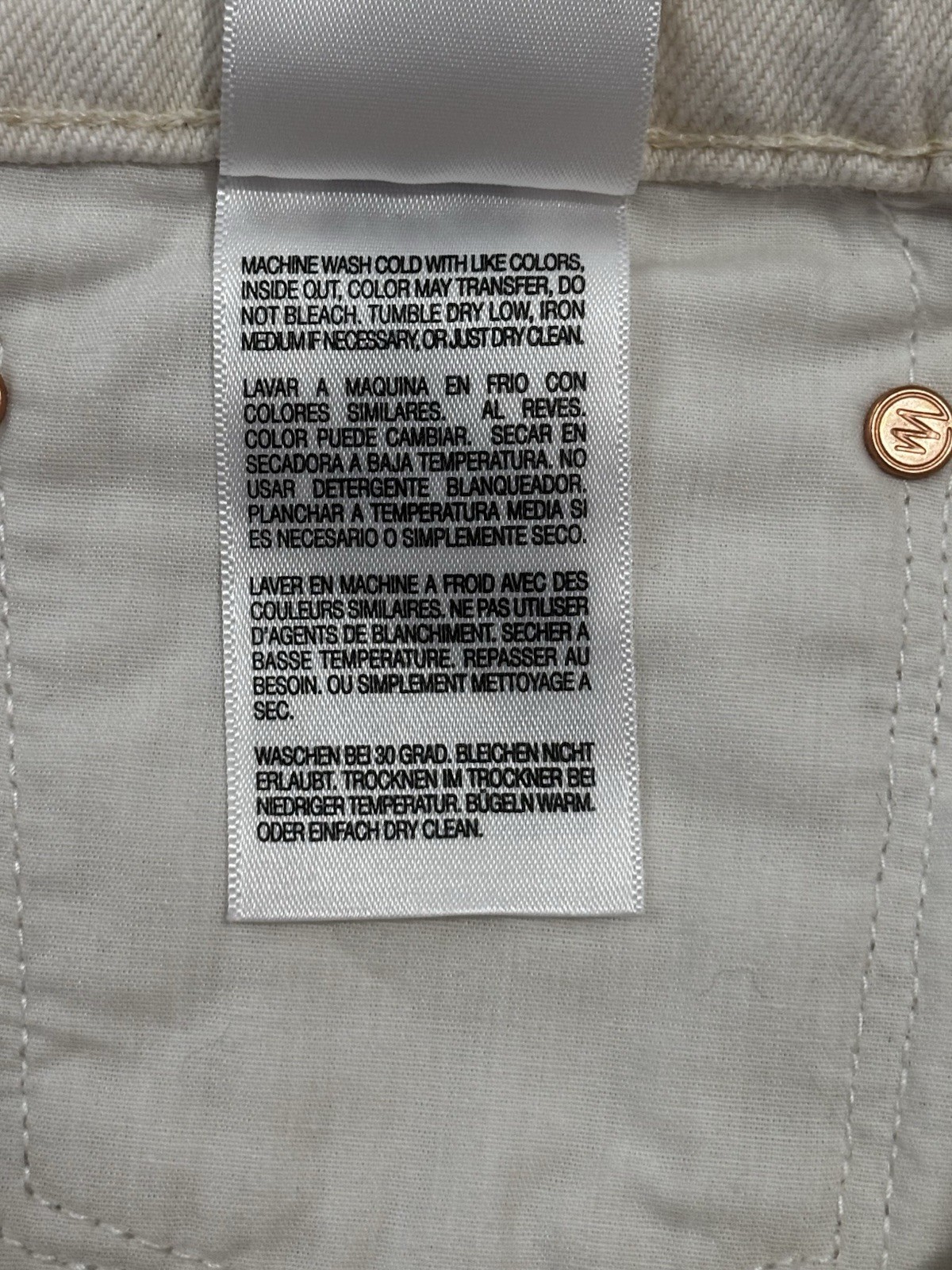 NWT MOTHER Dodger Fray Cut-Off Shorts Natural Selection Cream-colored SZ 27