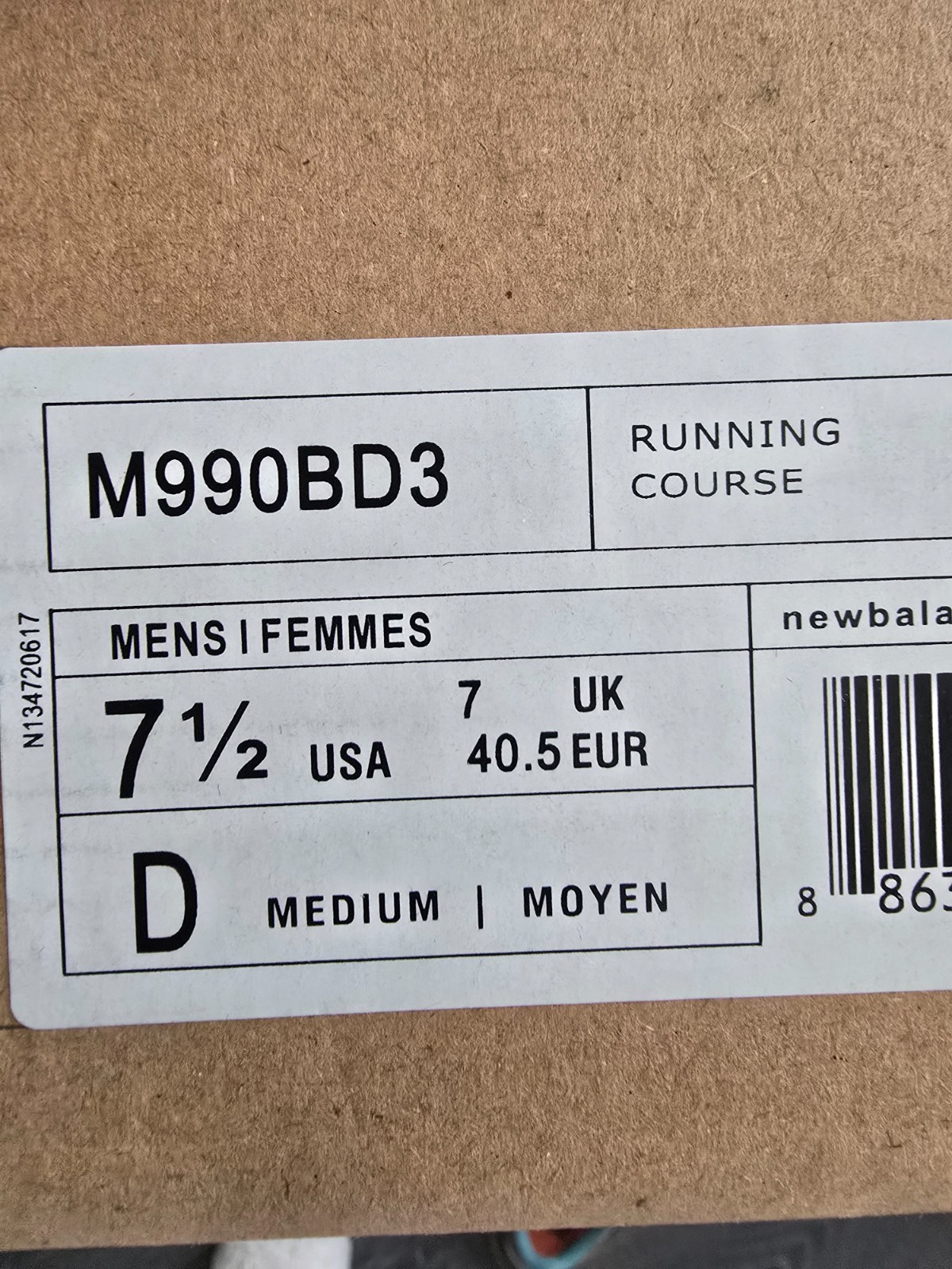 Size 9.5 -Bodega x New Balance 990v3 Made In USA Anniversary UNISEX