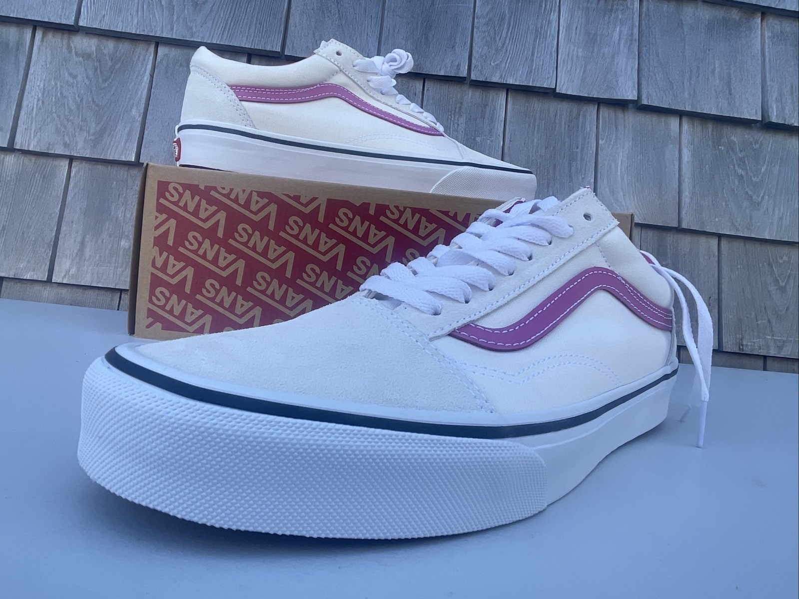 Vans Old Skool Pop Raspberry Rose Pink Sneakers VN000CR5YLZ Men’s Size 9.5 NEW