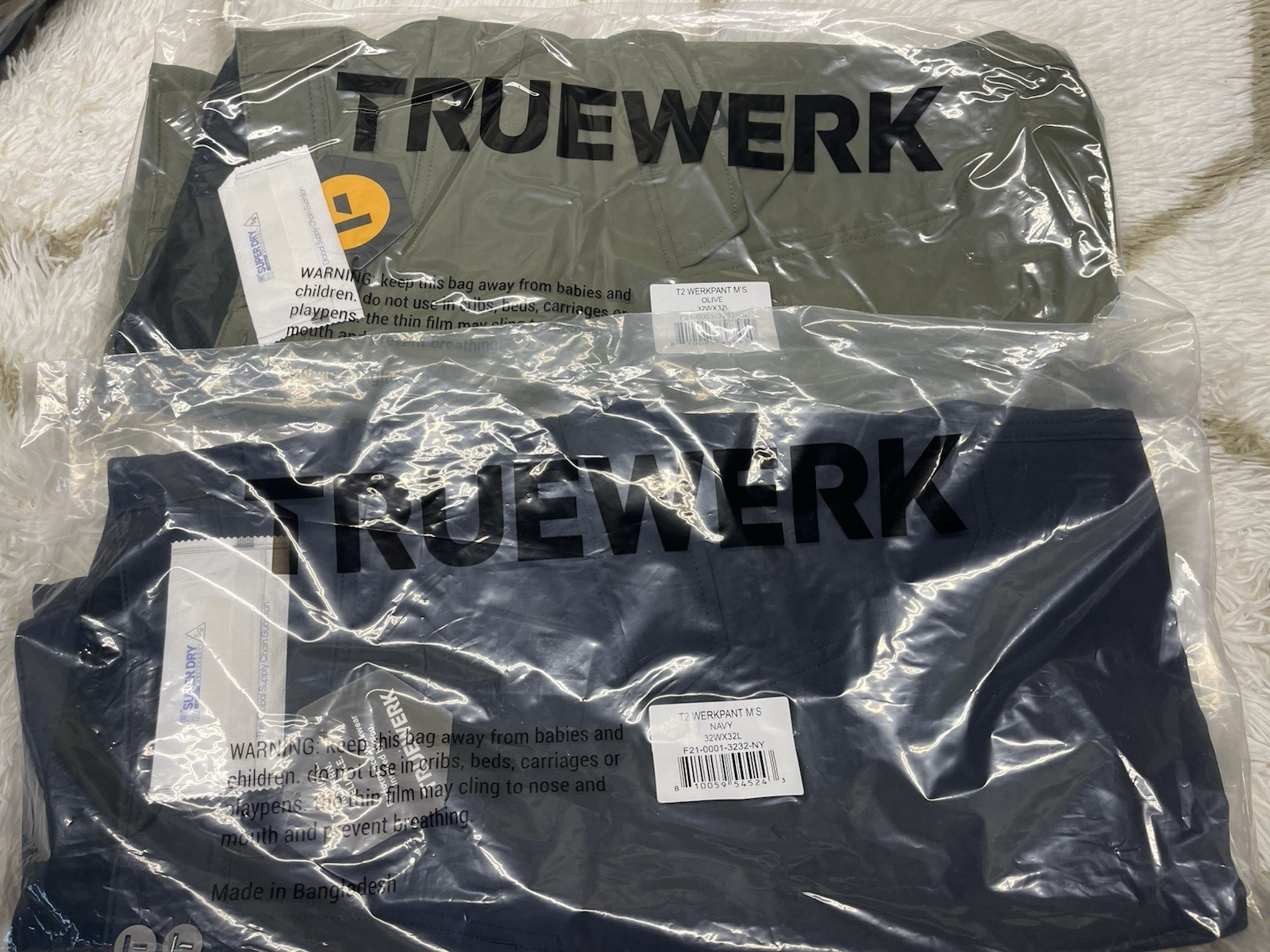 🧡*NWT* 2 Pairs Of Truewerk T2 Werkpant Oliver+Navy 32×32 $99 Retail Price Each