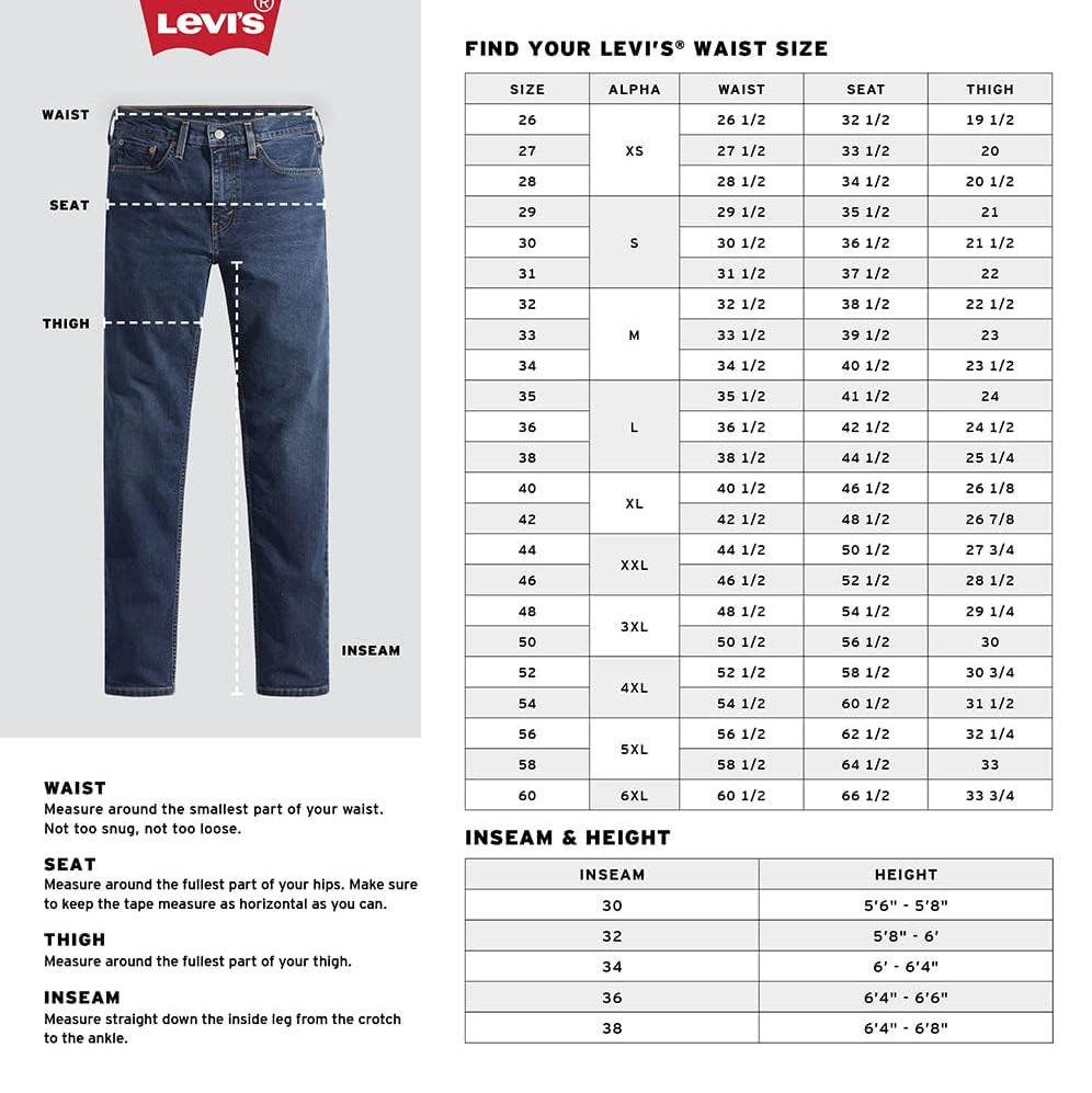 Levi’s Men’s 501 Original Fit Jeans Dark Stonewash 40×36 Straight Leg Denim NWT