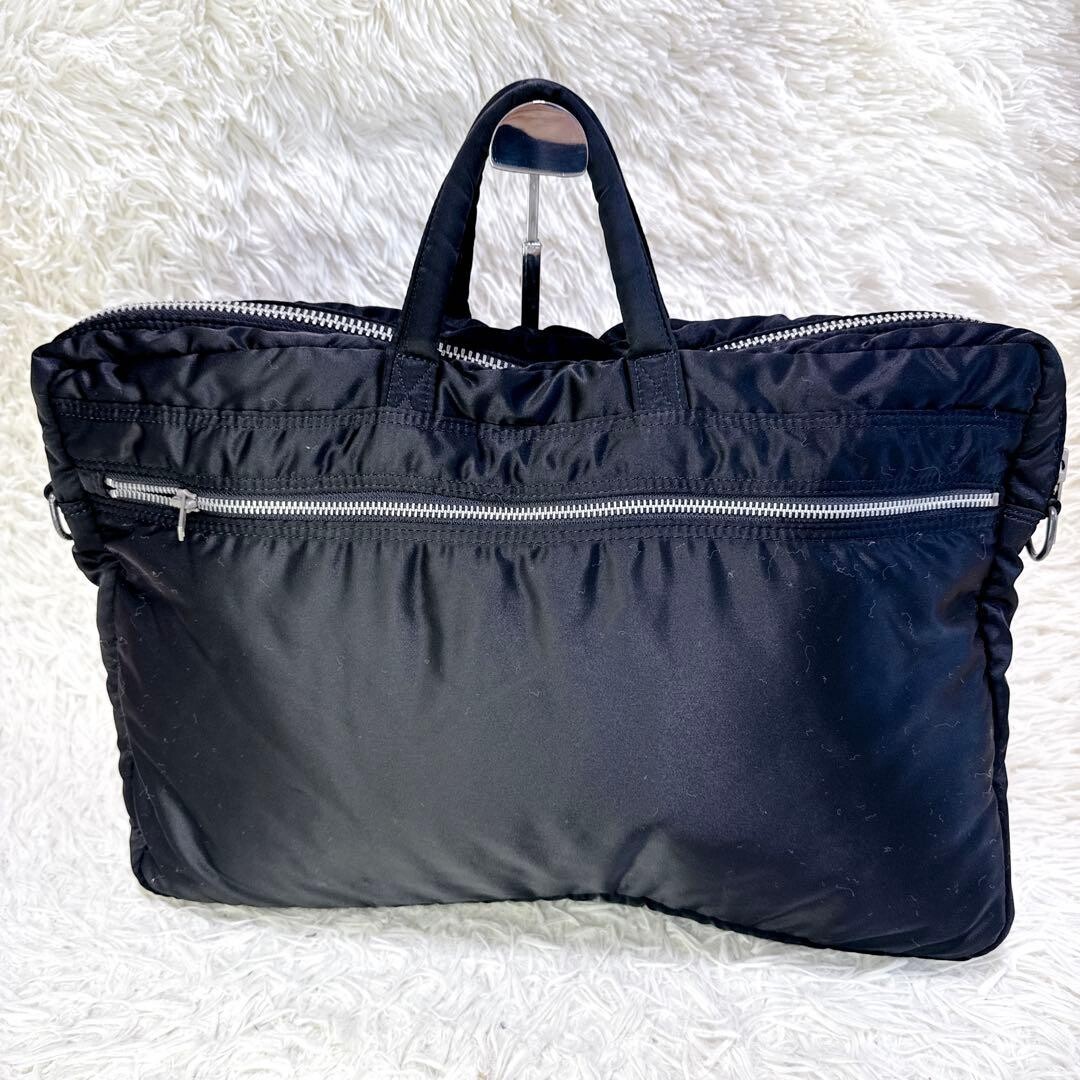 PORTER Tanker XL Black Nylon Briefcase Business Bag A4 Japanese Auth
