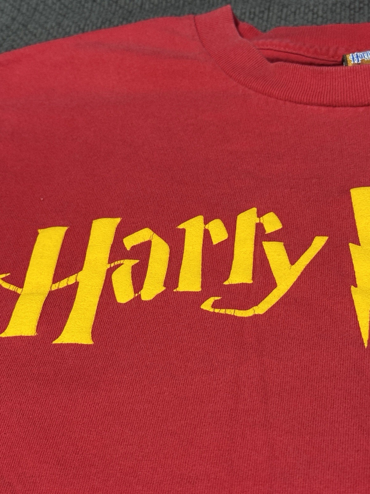 Vintage Harry Potter Youth S Red Graphic Tee 100% Cotton Crew Neck Merch