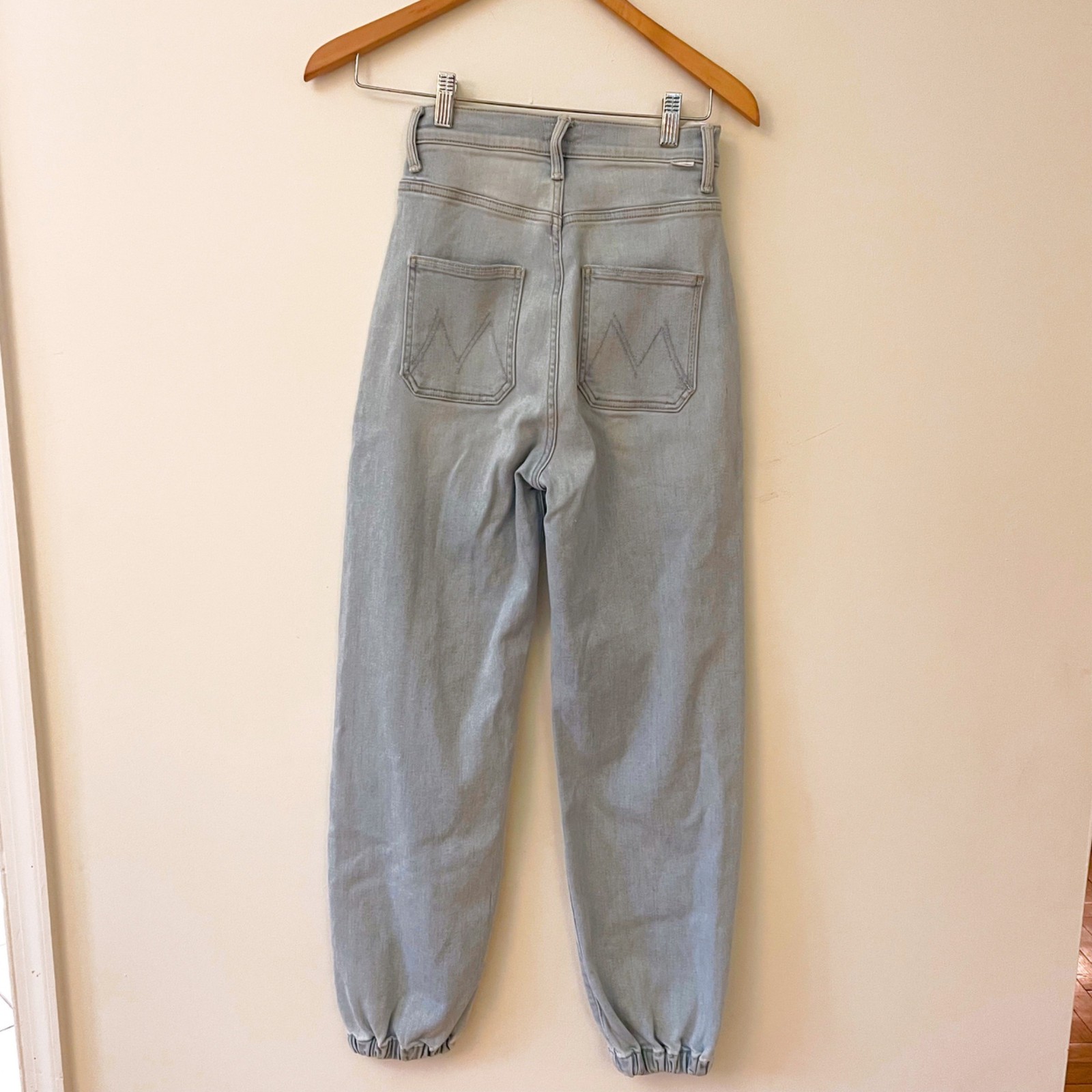 Mother Women’s The Wrapper Patch Springy Ankle Jeans, Size 24