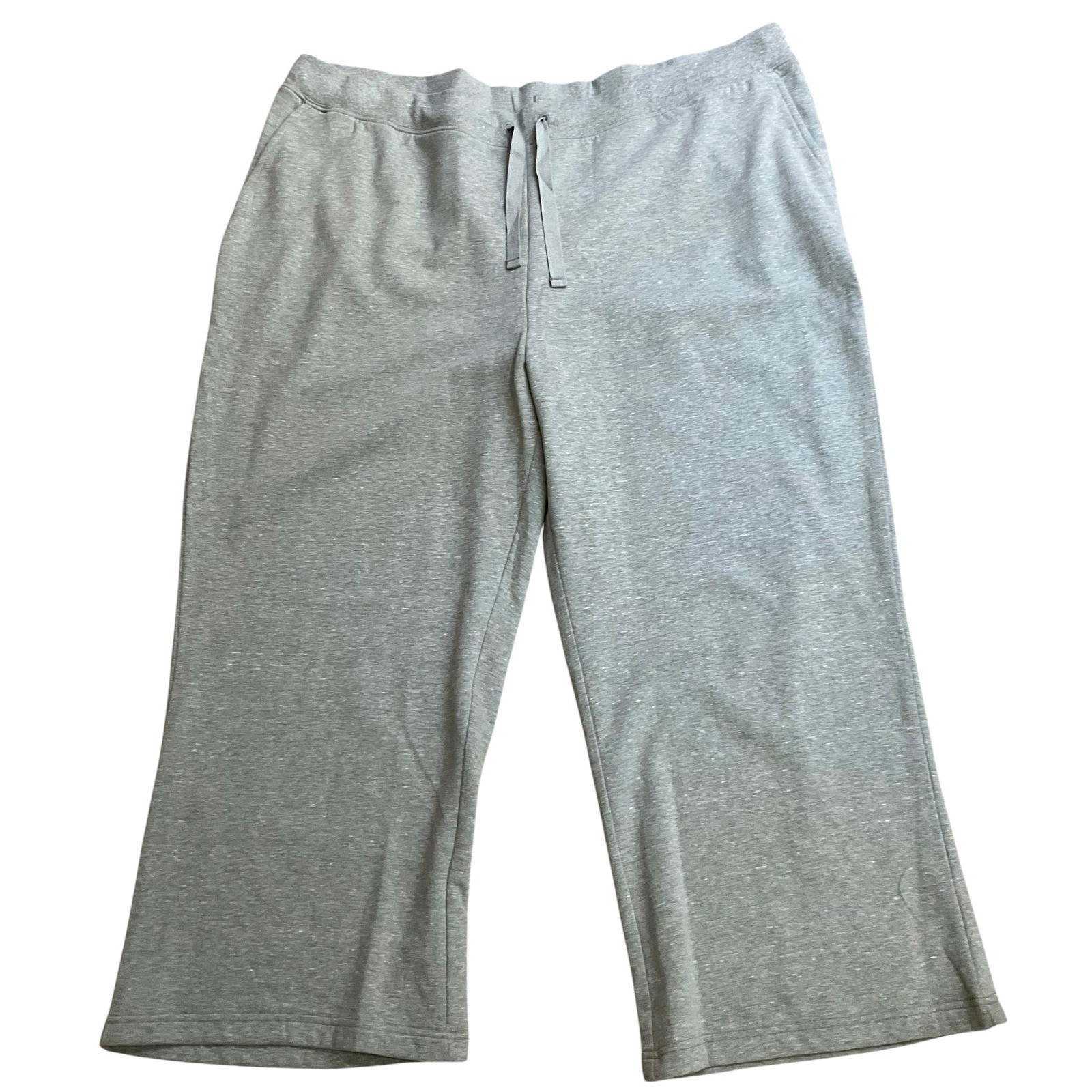 Encore by Idina Menzel Fleece Wide-Leg Pants A518987 Pull-On Pockets Green Sz XL
