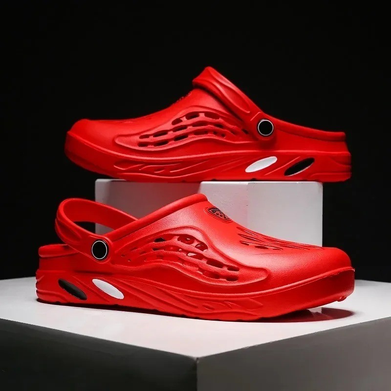 Summer Men Sandals Light EVA Men’s Casual Shoes Hole Shoes Clogs Lovers Home