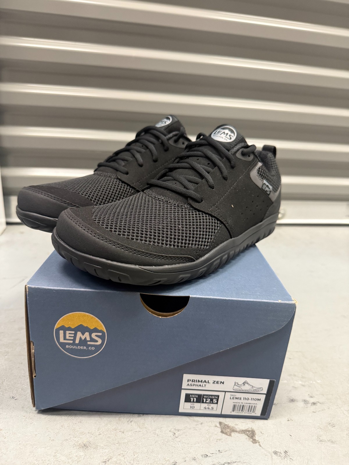 Lems Men’s Primal Zen – ASPHALT – (ALL SIZES/NEW) ⚫️