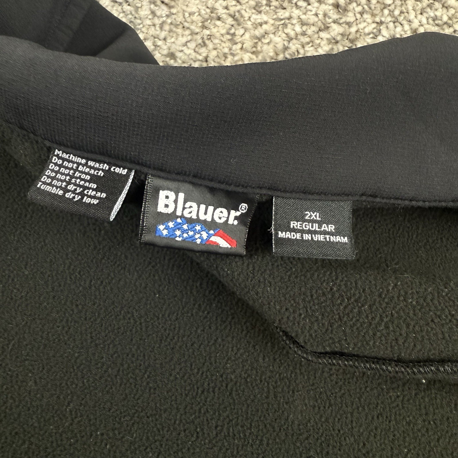 Blauer Jacket Mens XXL Black Softshell Police Duty Tactical 4660 Fleece Lined