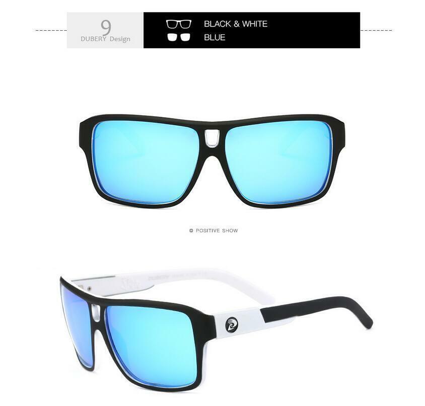 DUBERY Polarized Sport Sunglasses Men Women Driving Fishing Oversize Glasses New