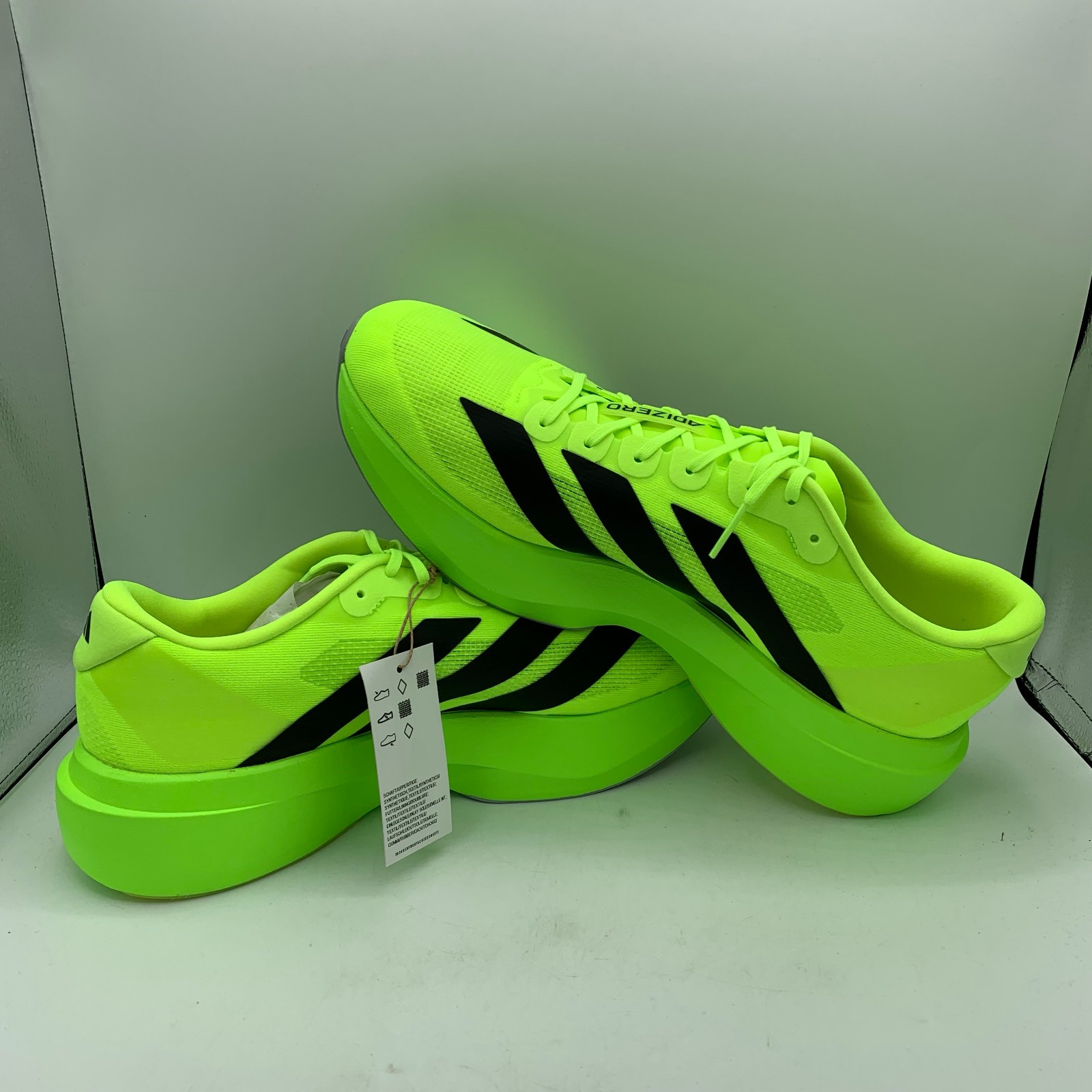 Adidas Adizero Evo SL Shoes Mens Size 11 Lucid Lemon Running Athletic Sneakers