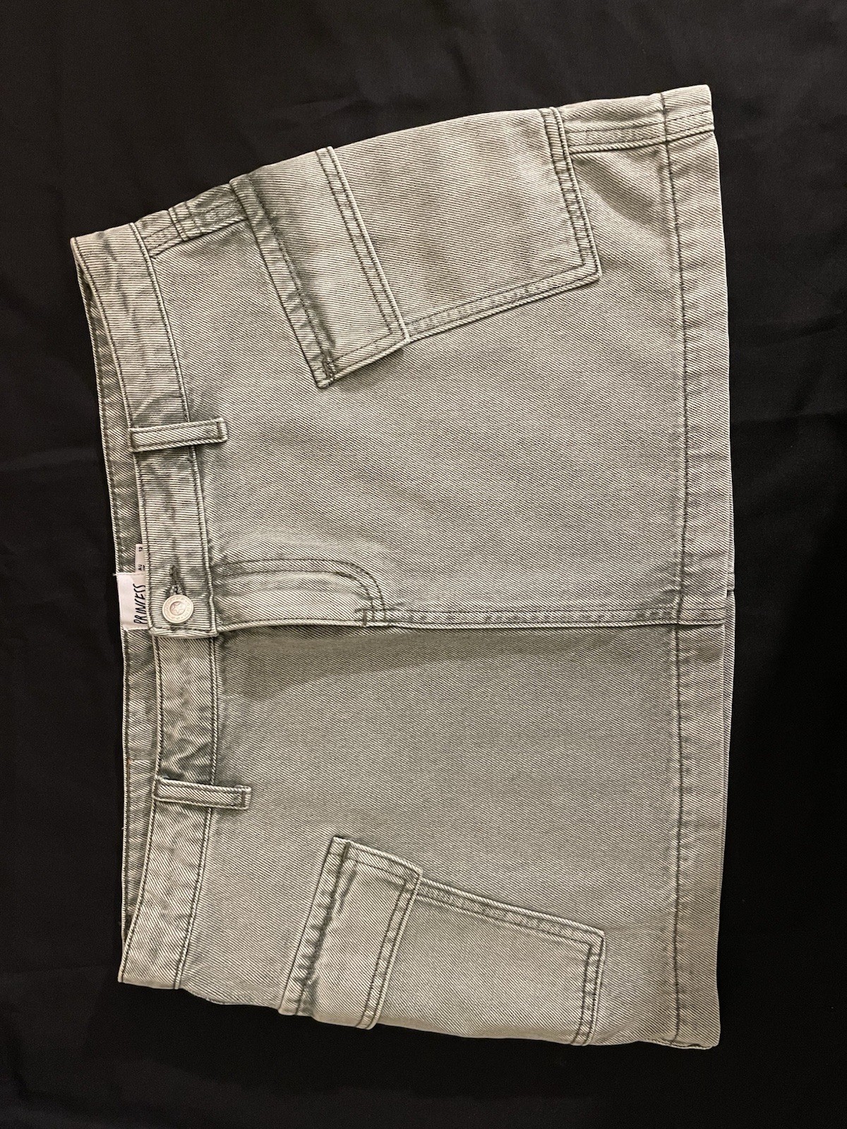Women’s Denim Skirt Princess Polly Size 8 Light Olive Green