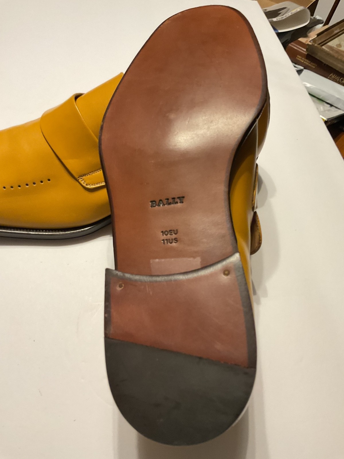 Mens BALLY “TORIEL” Brogue Leather LOAFERS – ITALY – 10 EU/11 US – Brand NEW