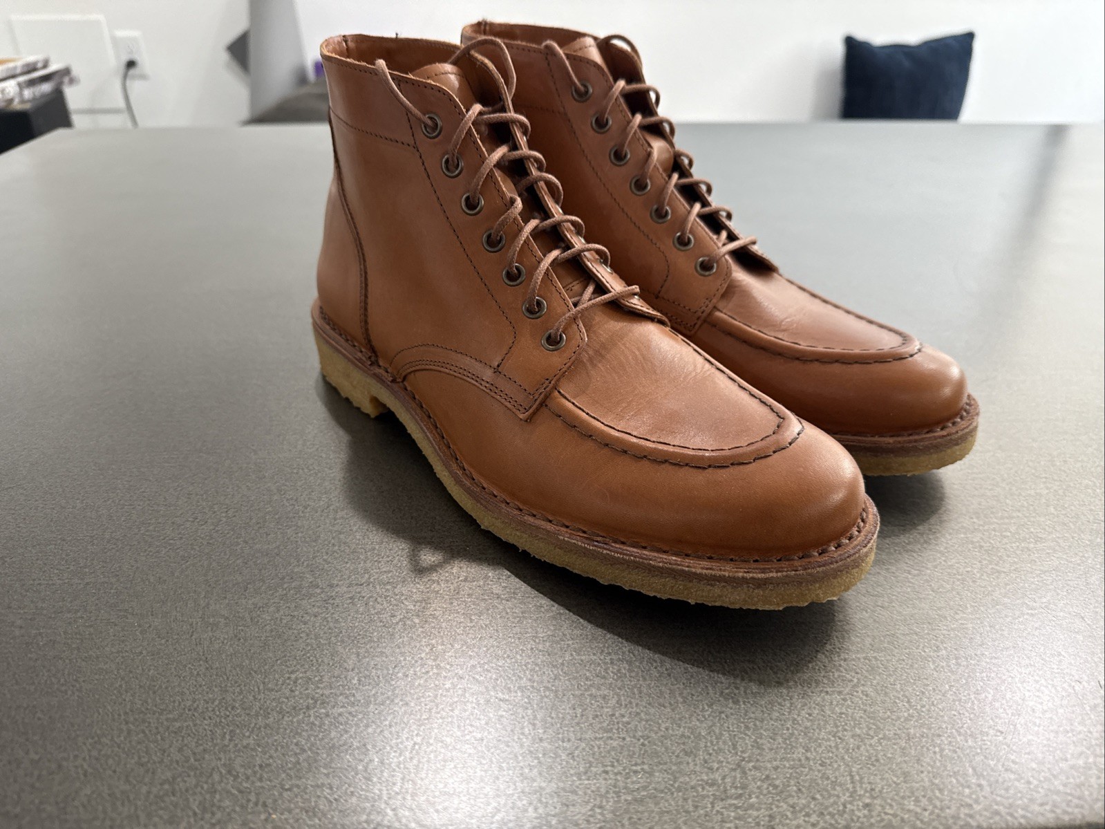 Astorflex Nuovoflex Light Brown Size 44/10.5D Made In Italy 6” Boots