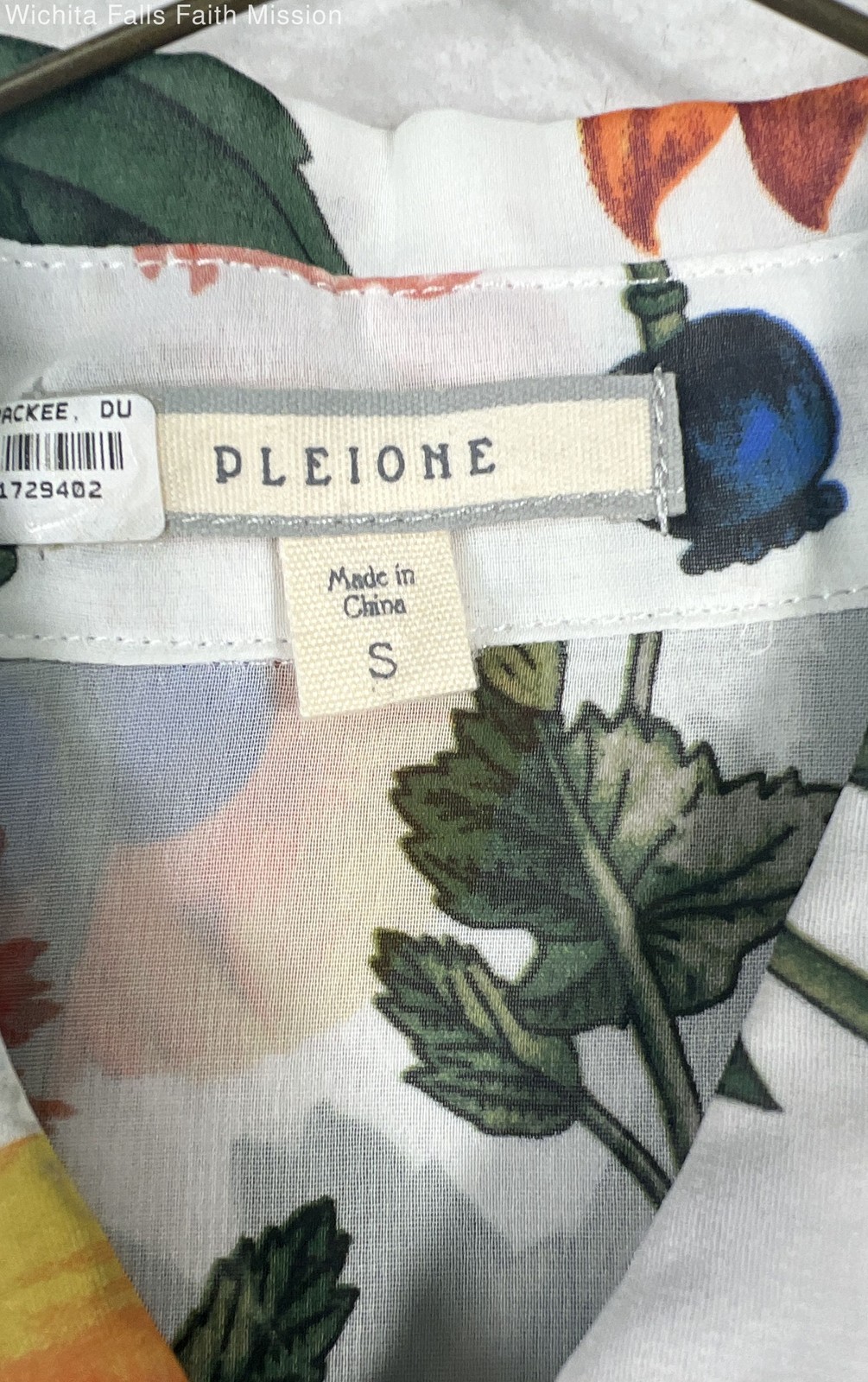 Pleione Shear Button Up Top: Size S
