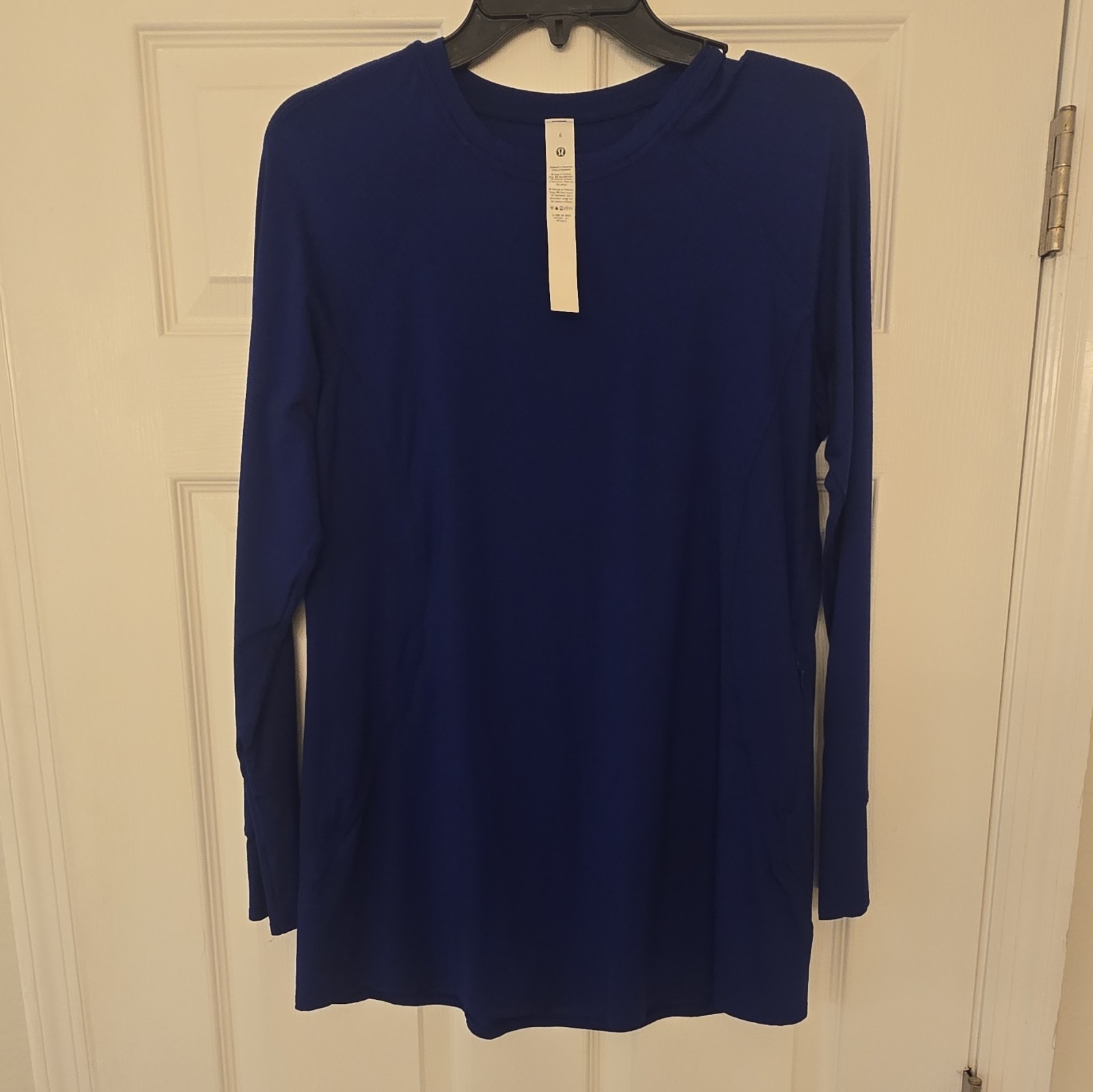Lululemon Abrasion-Resistant High-Coverage Long-Sleeve Shirt Larkspur Size 6