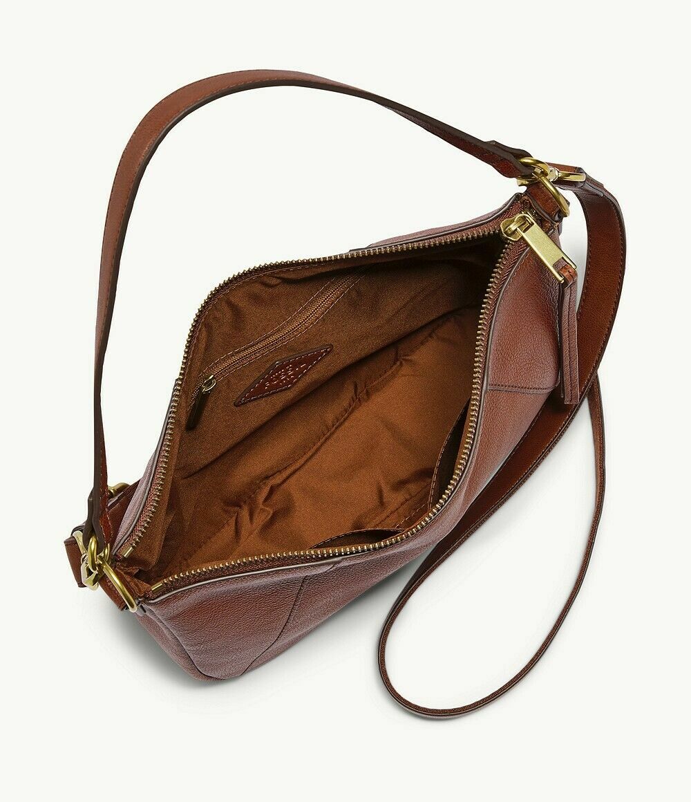 Fossil Skylar Crossbody Shoulder Bag Brown Leather SHB2656213 NWT $180 Brandy