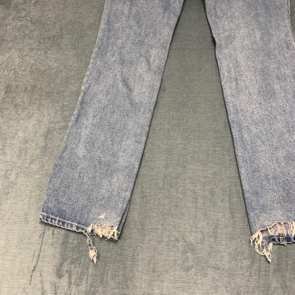 Ed Hardy Multi Tattoo Jeans Womens 26 Blue Denim Light Wash Mid Rise Pockets
