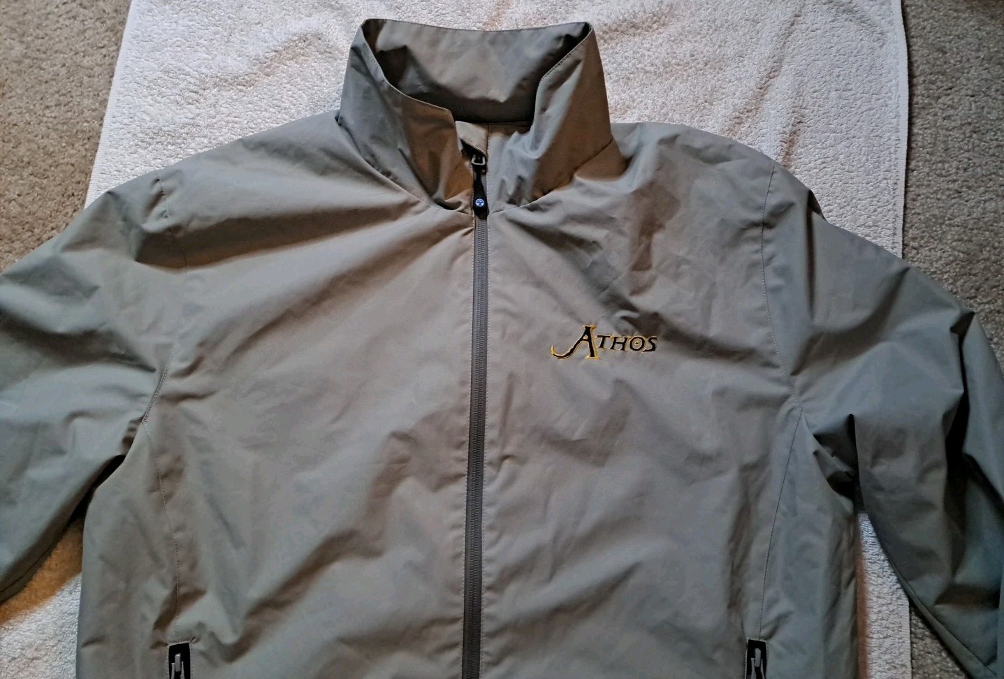 North Sails Mesh Lined Sailer Jacket Mens 2XL Grey High Neck Full Zip Bomber