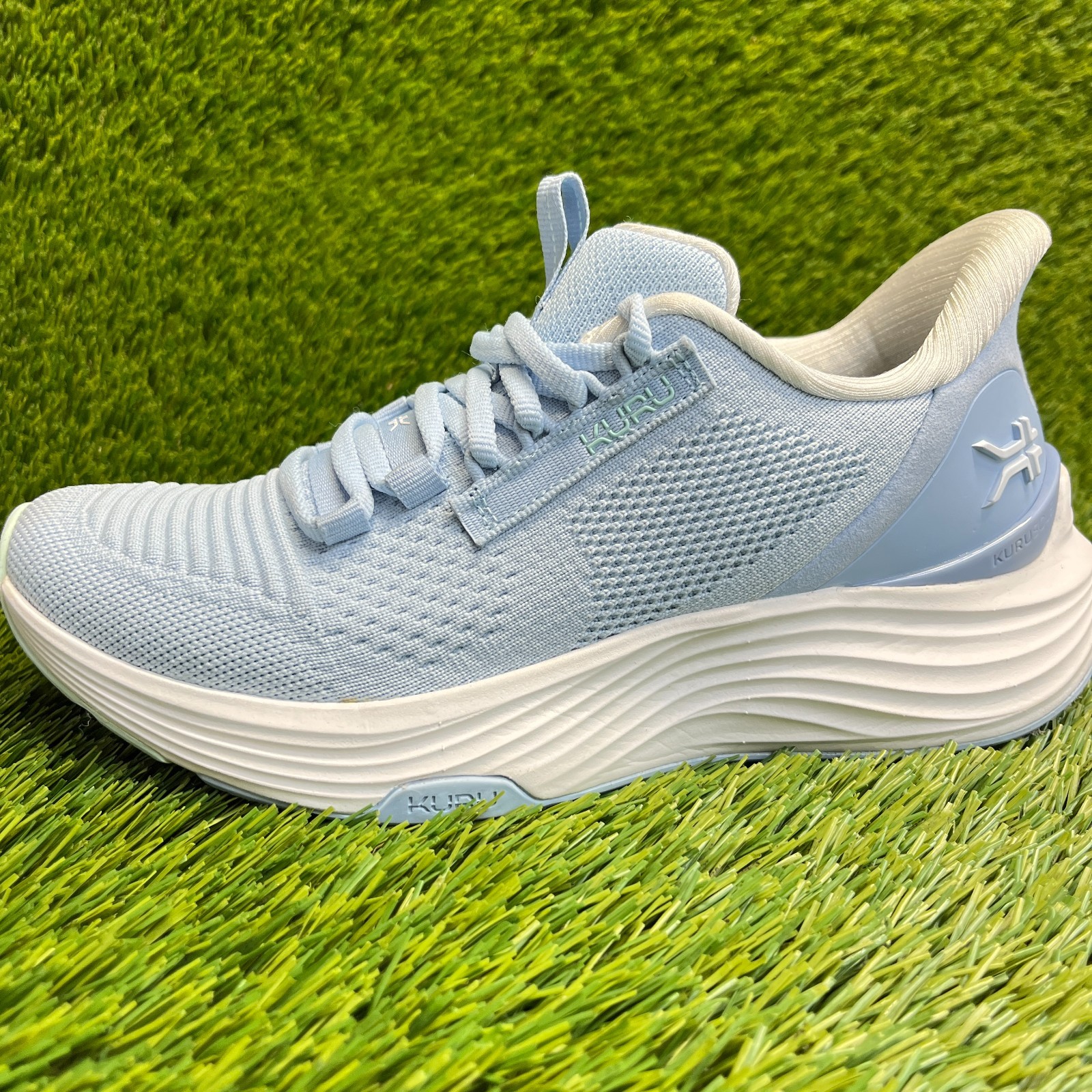 Kuru Atom 2 Womens Size 6.5 Blue White Athletic Running Walking Shoes Sneakers