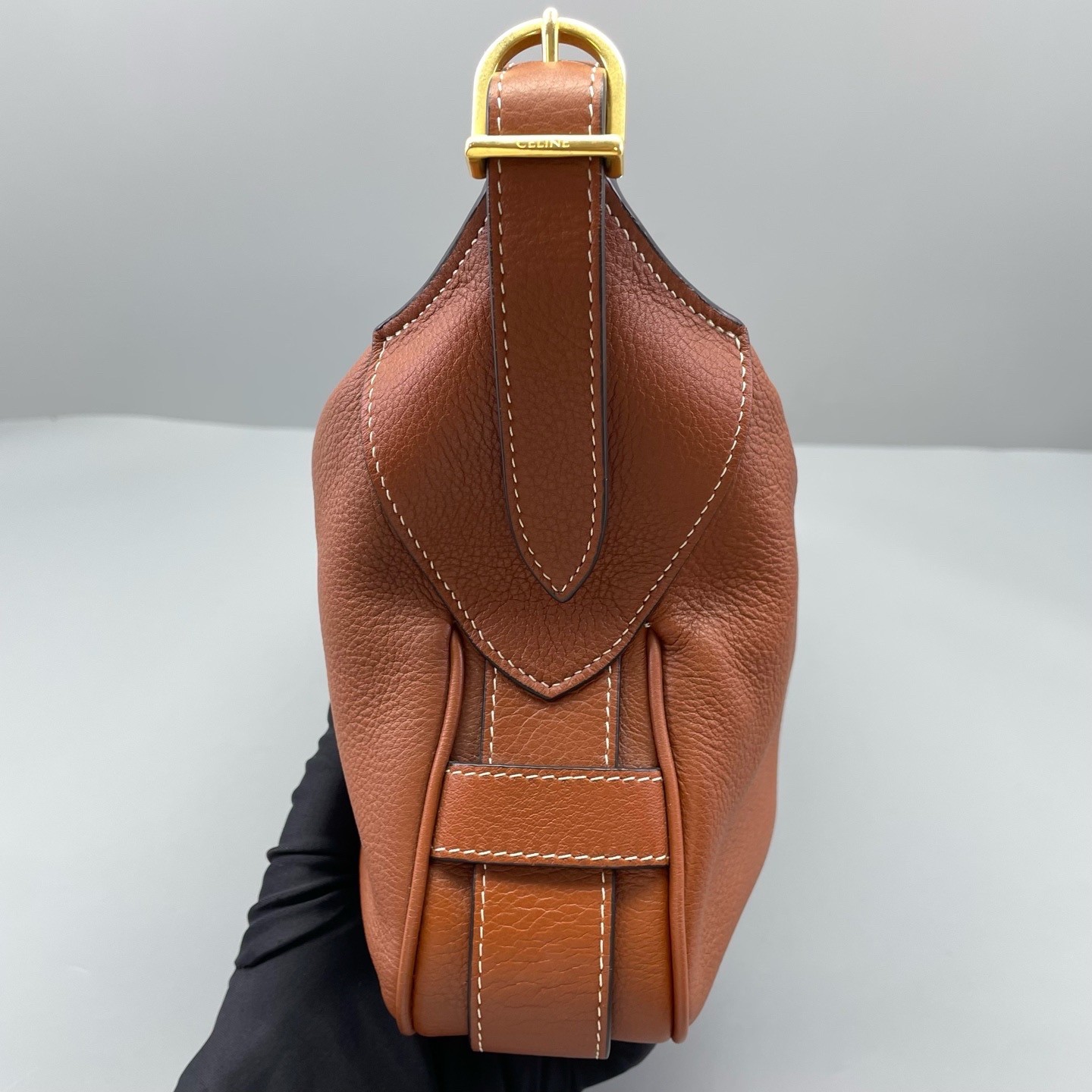 Celine Pre-Owned Authentic Underarm Bag Caramel 35*20*6cm
