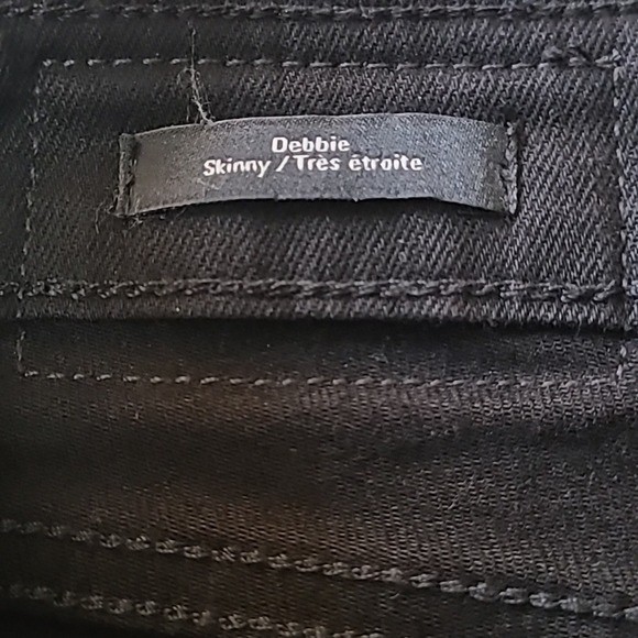Frank & Oak Debbie Skinny Jeans Black 28 Mid Rise