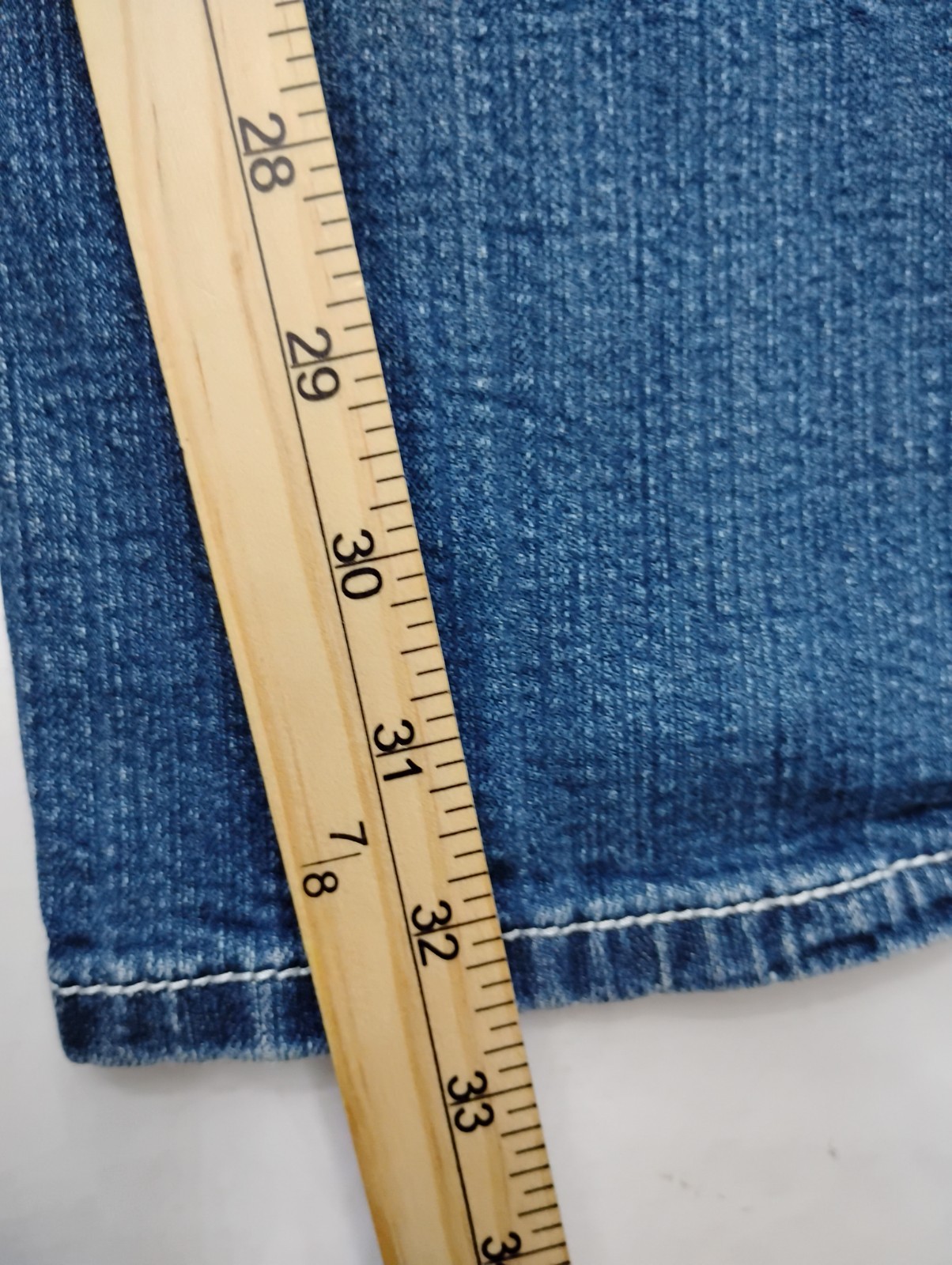 Amethyst Jeans Low Rise Bootcut Thick Stitch Flap Pockets Women’s 9 Blue Y2k