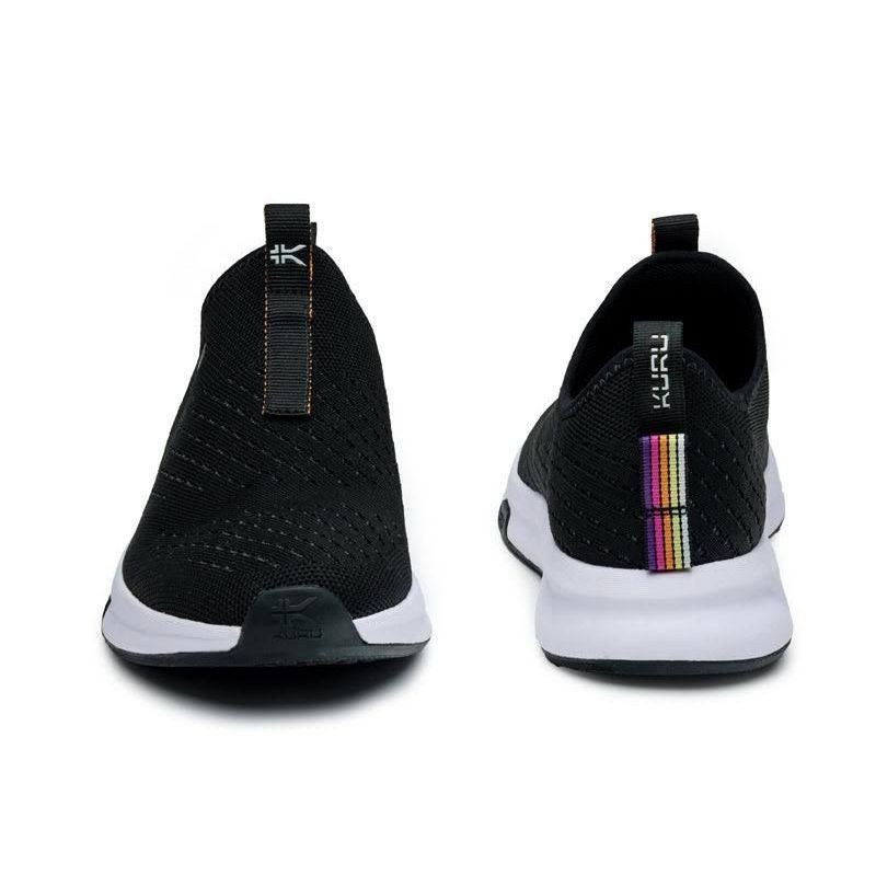 Women’s KURU ATOM Slip-On, Jet Black, 8 B Medium US