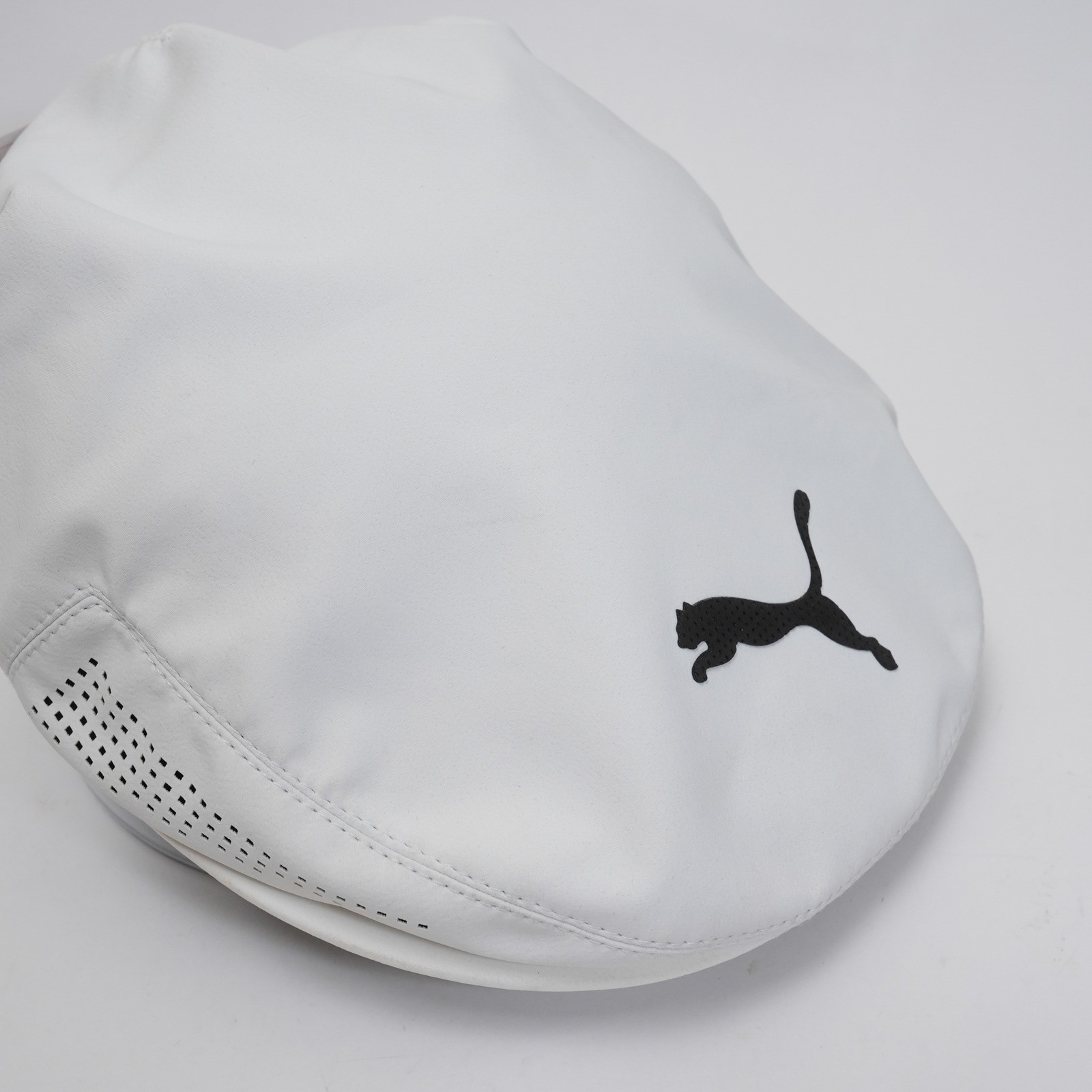 Puma Tour Driver Cap Mens S/M White Cobra Golf Flat Hat Flexfit 022547 01