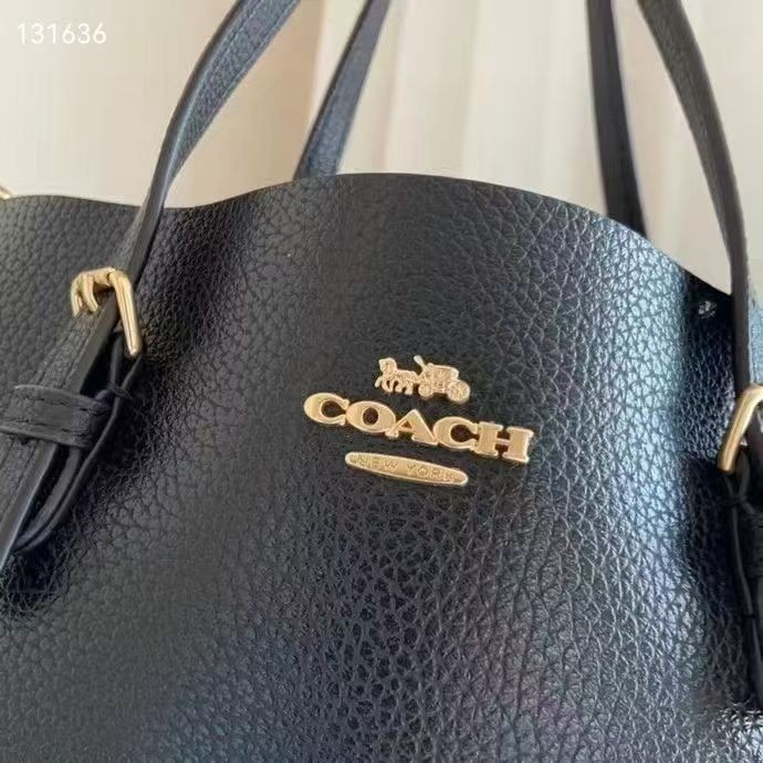 NWT Coach C4084 Mollie Tote 25 Black 2Way Shoulder Handbag Outlet Free Shipping