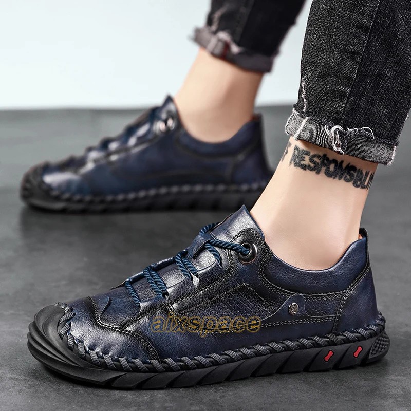 Handmade Working Comfortable Men Genuine Leather Dress Shoes Casual Shoes