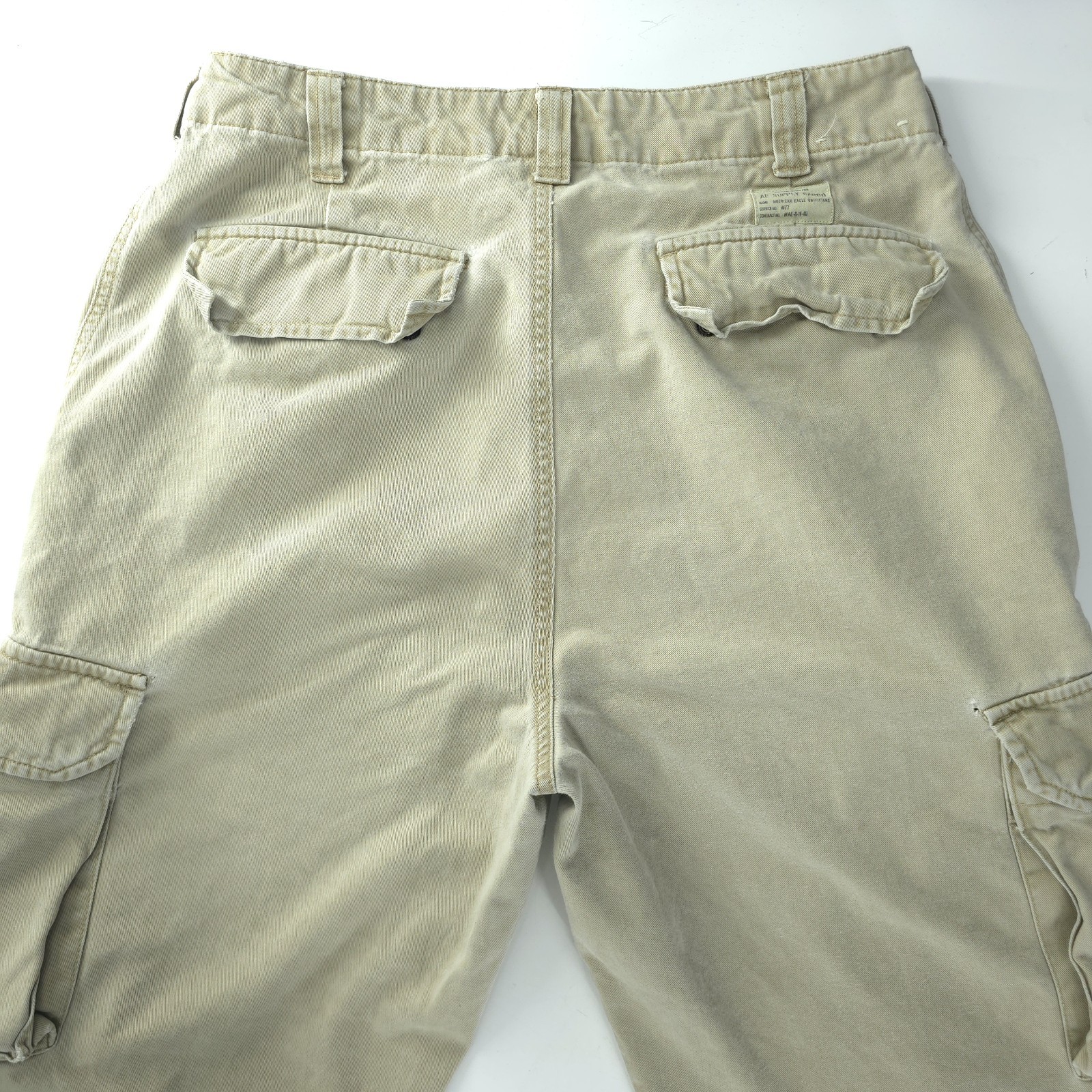Vintage American Eagle Cargo Pants 30×30 Mens Cotton Y2k Military Actual 30×28