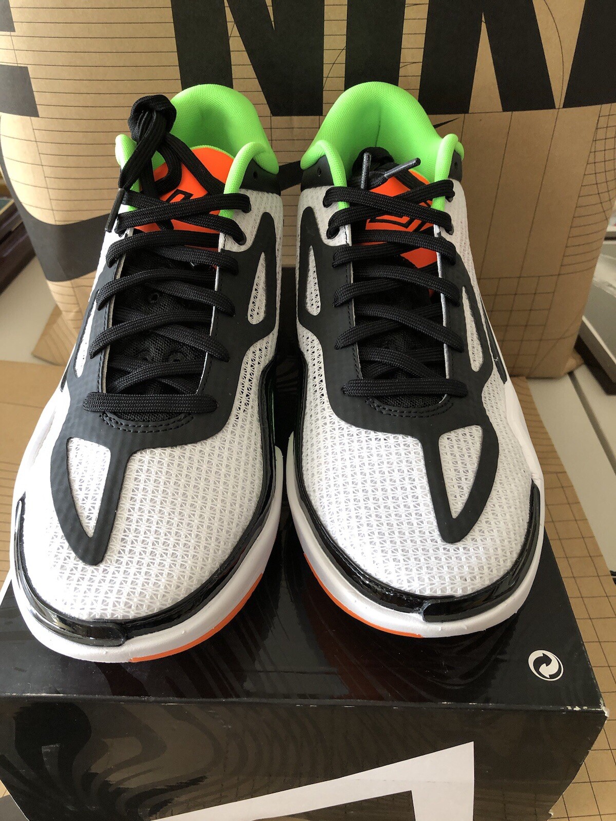 Nike Jordan Tatum 1 White|Orange |Black Home Team DZ3324-108 Men Size 10.5