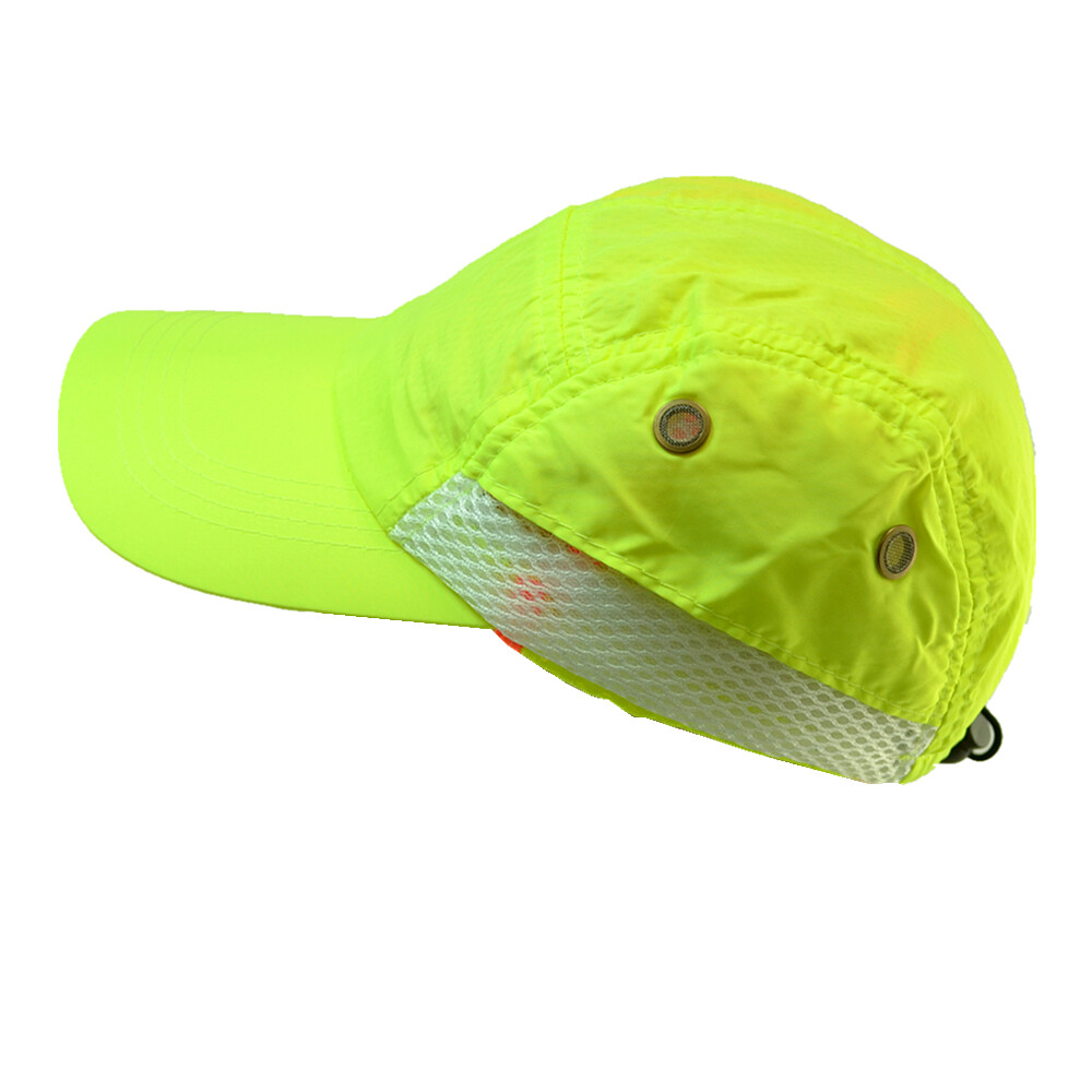 High Visibility Neck Flap Safety Reflective Baseball Neon Green Hat Bump Cap LOT
