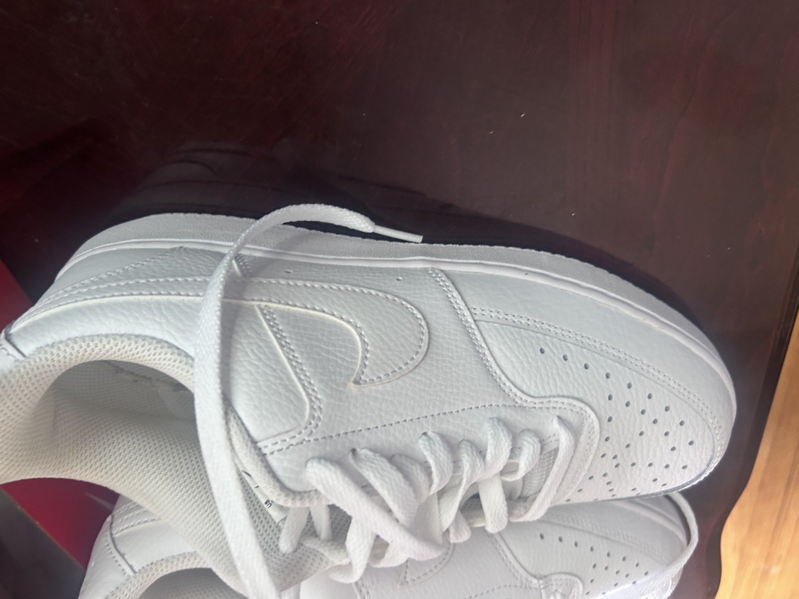 Size9- Nike Court Vision Low Triple White