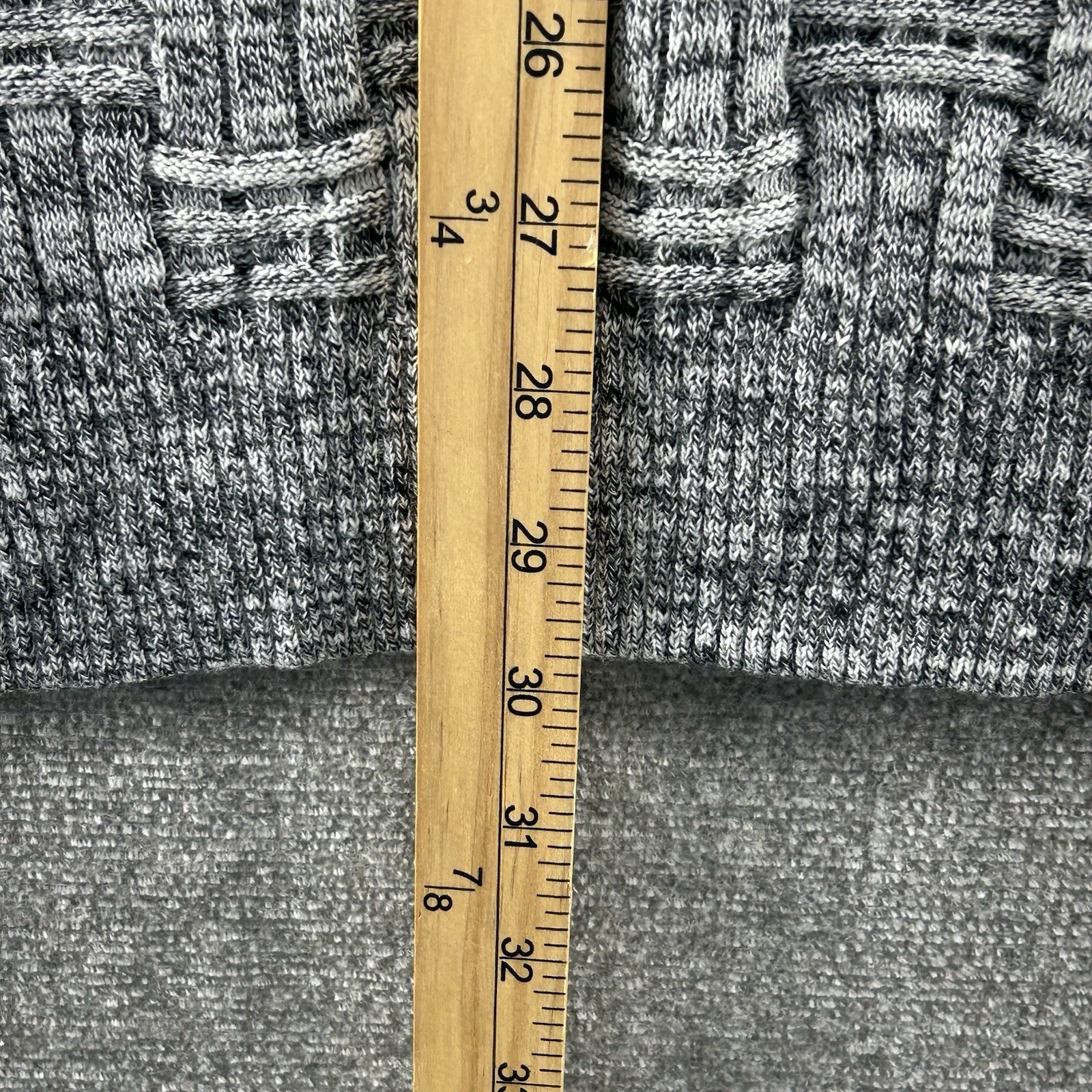 Tasso Elba Sweater Men Size Large Gray Winter Cotton Blend NEW