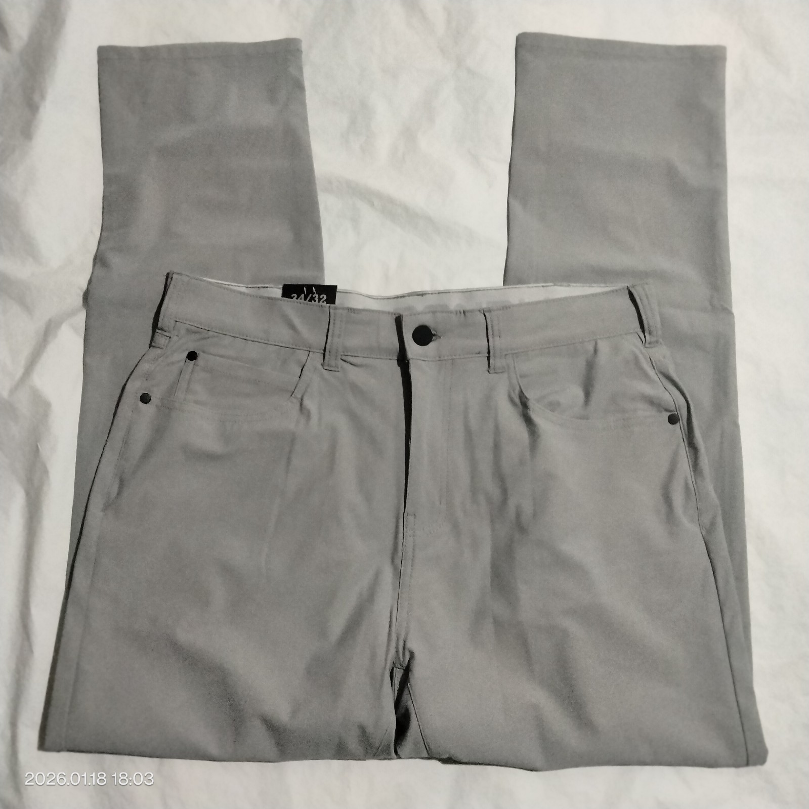 DENALI Gray Tech Fabric Stretch Pants Quick Dry Men’s Size 34×32 (34×31)