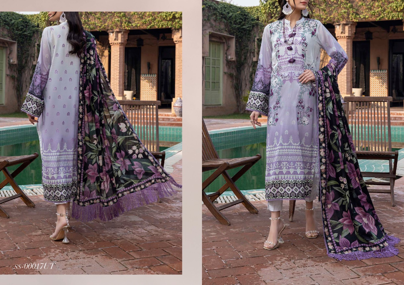 SALITEX SANA & SARA LAWN 3 PIECE SUIT READY TO WEAR