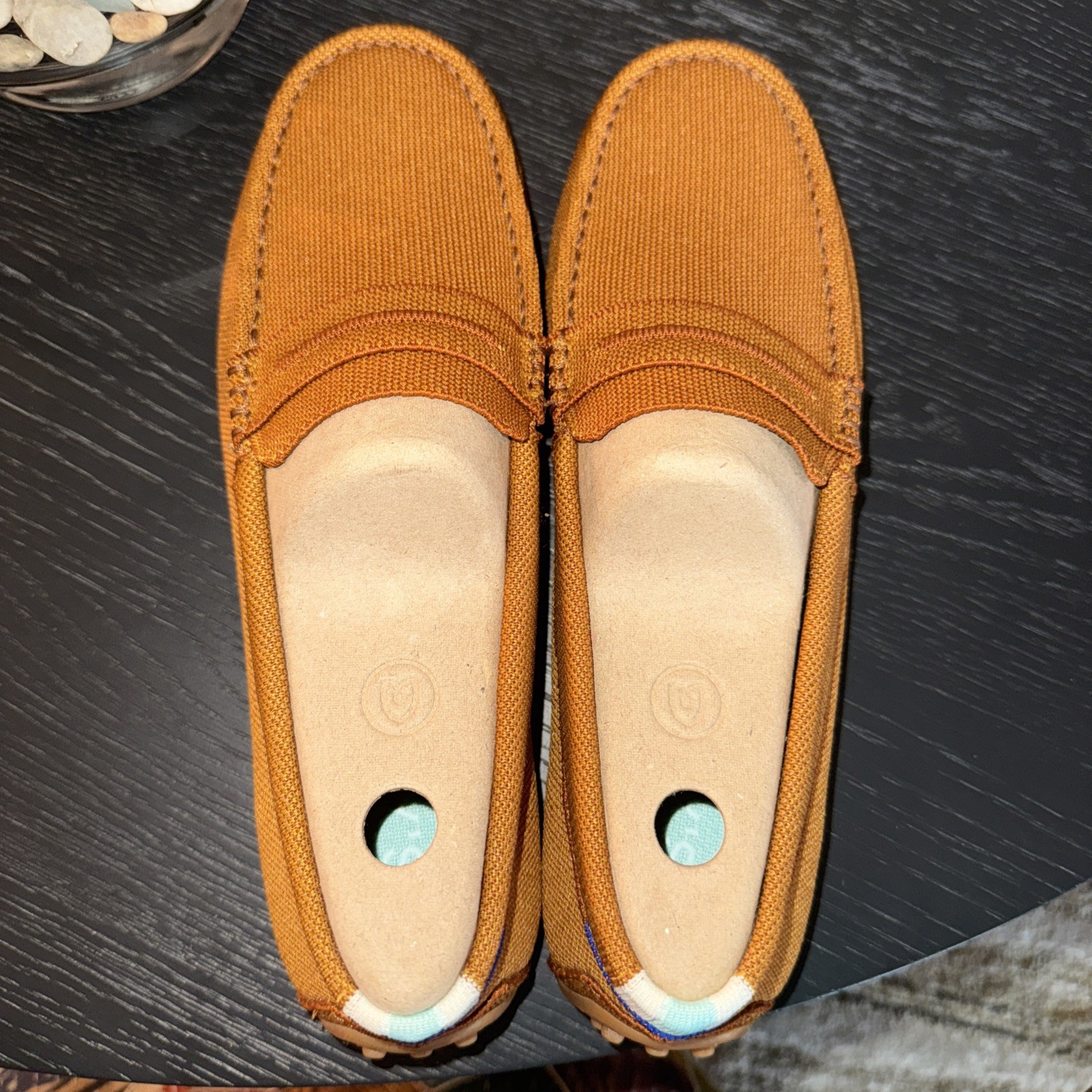 Rothy’s The Driver Driving Loafer Slip On Flat Cognac Womens 10-10.5 US