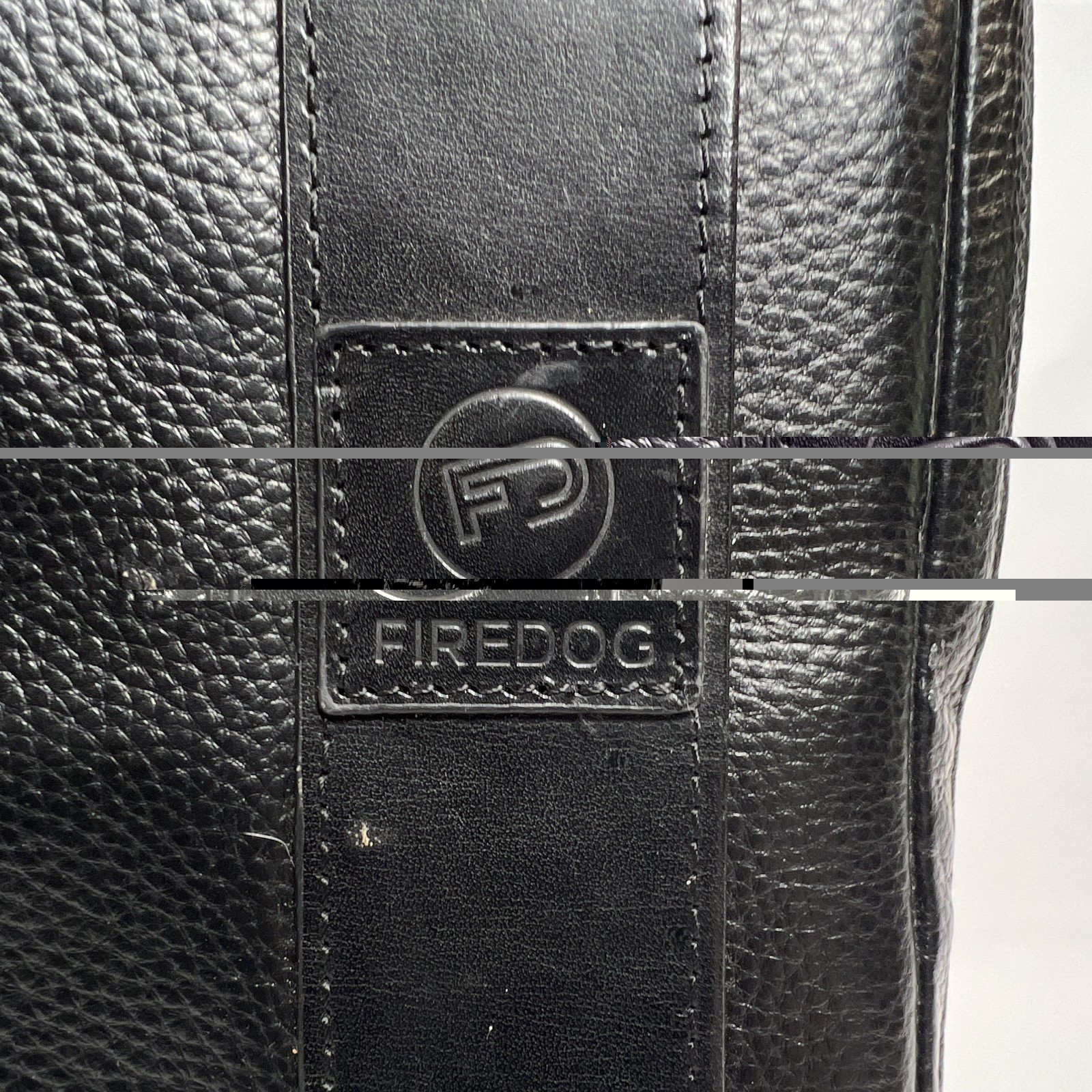 FIREDOG Black Leather Smell Proof Cigar Organizer Multi-Pocket Bag Pouch
