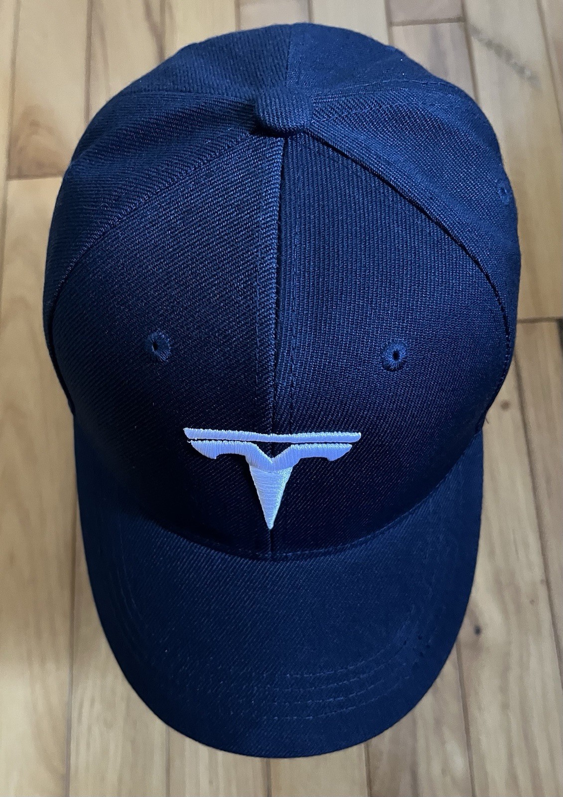 Tesla Logo Embroidered Baseball Cap . Adjustable. Navy