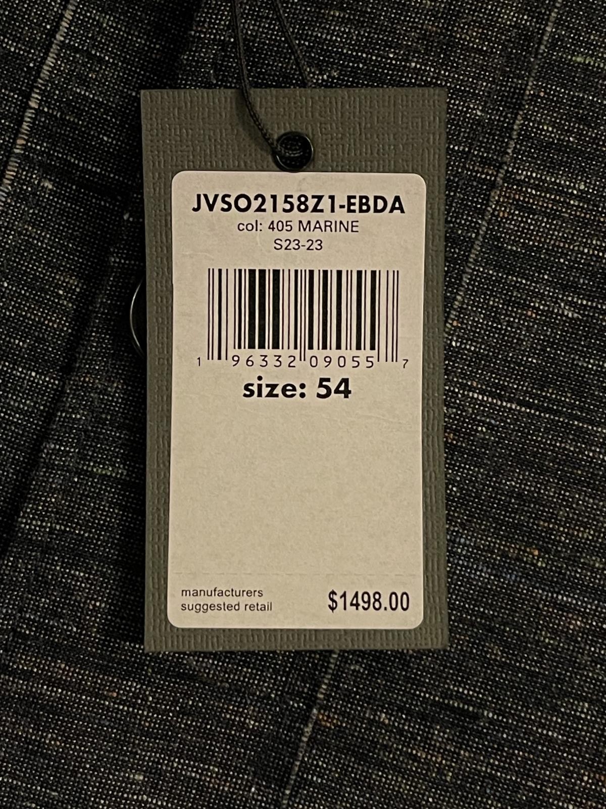 John Varvatos Collection Lars Jacket Size 54 – 44 L US $1498 NEW JVSO2158Z1