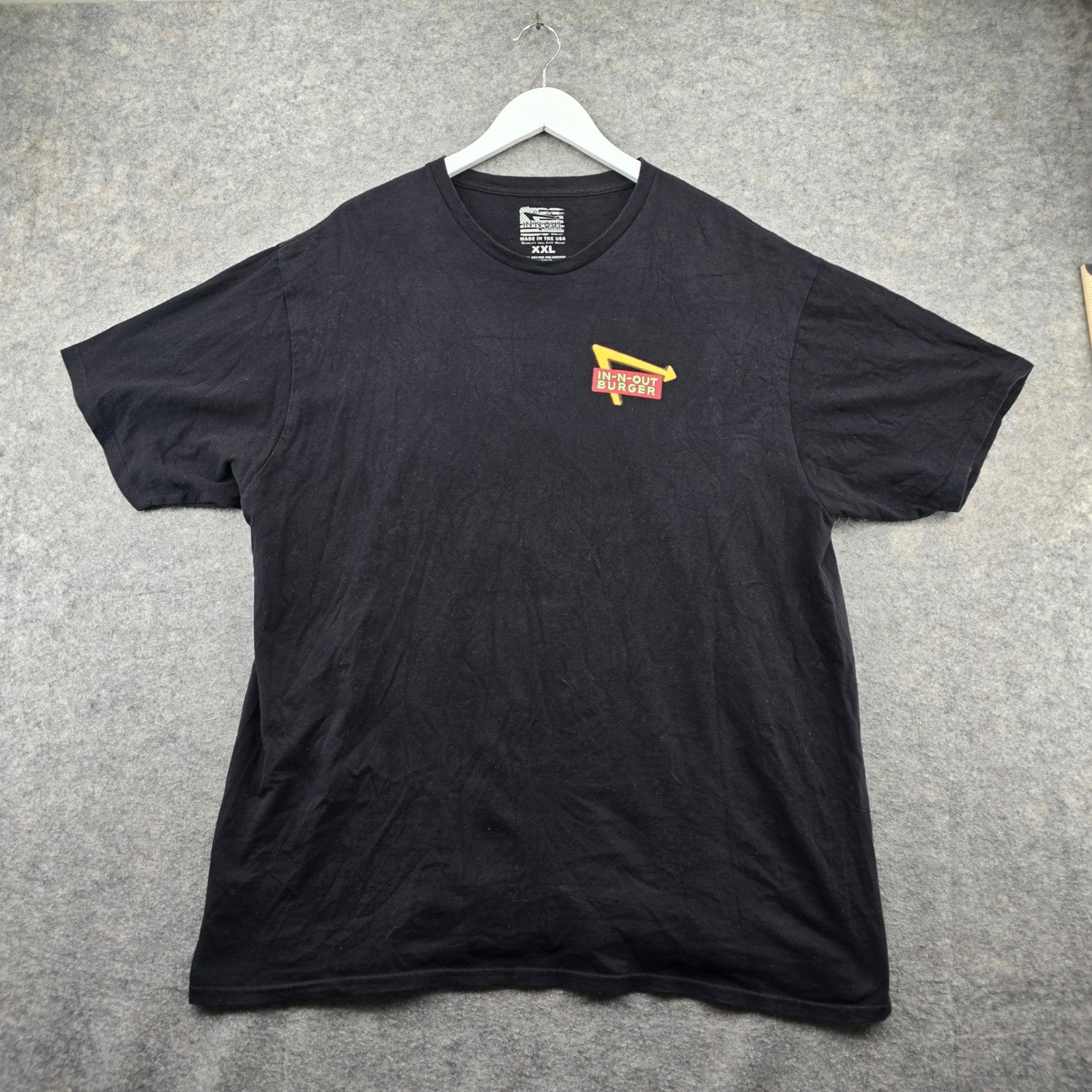 In-N-Out Burger 75 Years Anniversary Shirt Mens XXL Black Cotton Graphic Tee USA