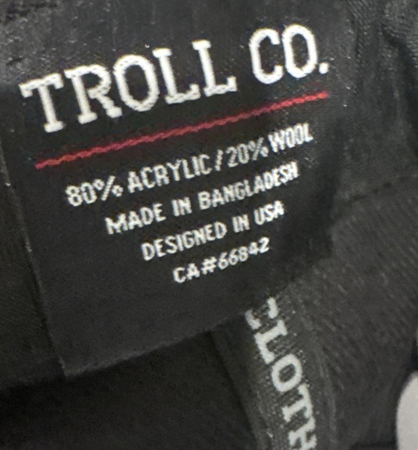 Dirty Hands Clean Money Catina Full Snapback Hat Cap Adjustable Troll Black