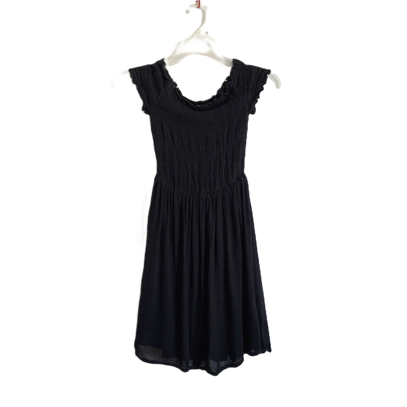 Divided H&M Mini Dress Womens Size 2 Polyester Black Scoop Neck Casual