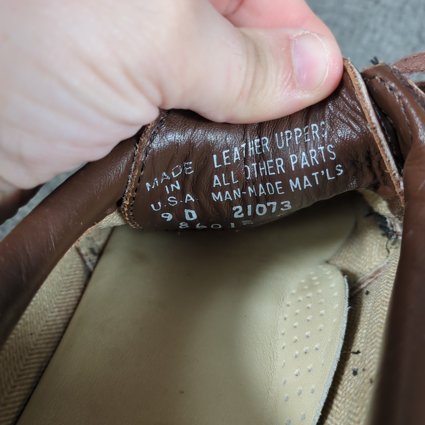 Vintage Red Wing Dunoon Brown Leather Moc Toe Oxford 8601 SD Type 2 Men Sz 9 D