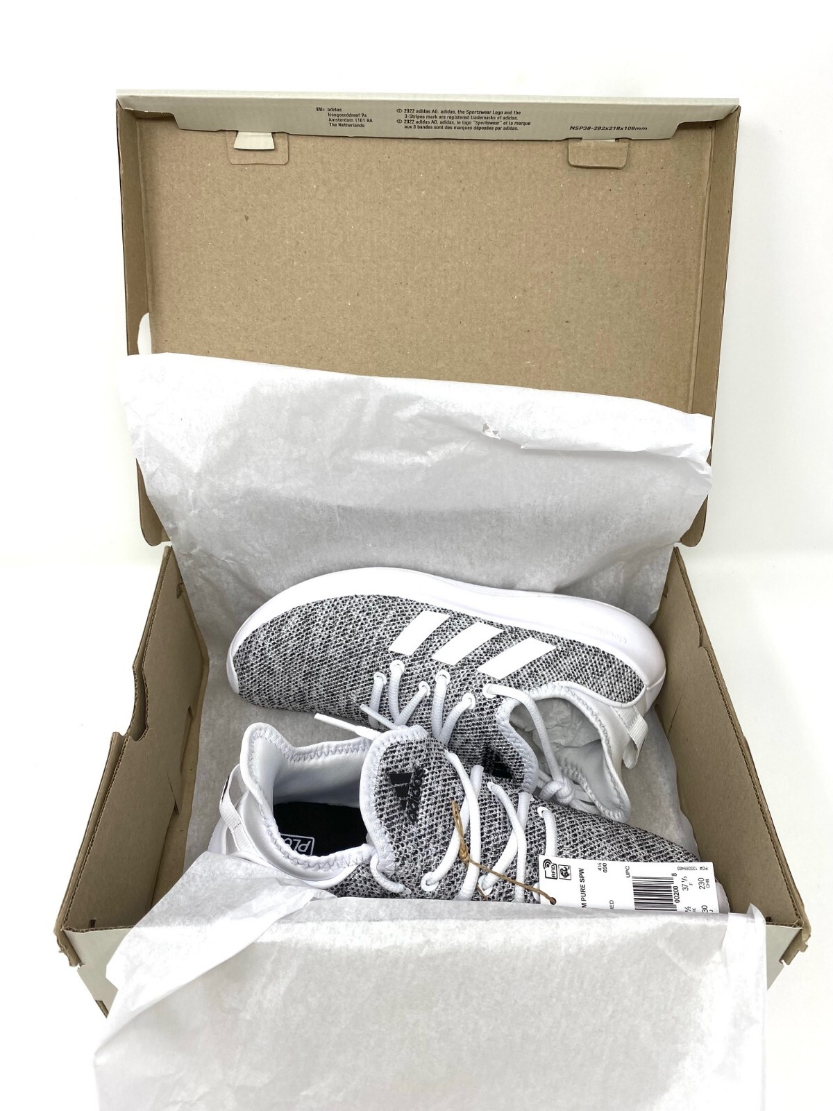 adidas Cloudfoam Pure 2.0 Running Shoe White/White/Black US Women’s Size 6.0